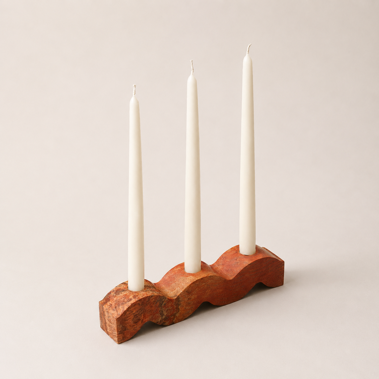 DAR proyectos Candle Holders Jasper Wavy Candelabra