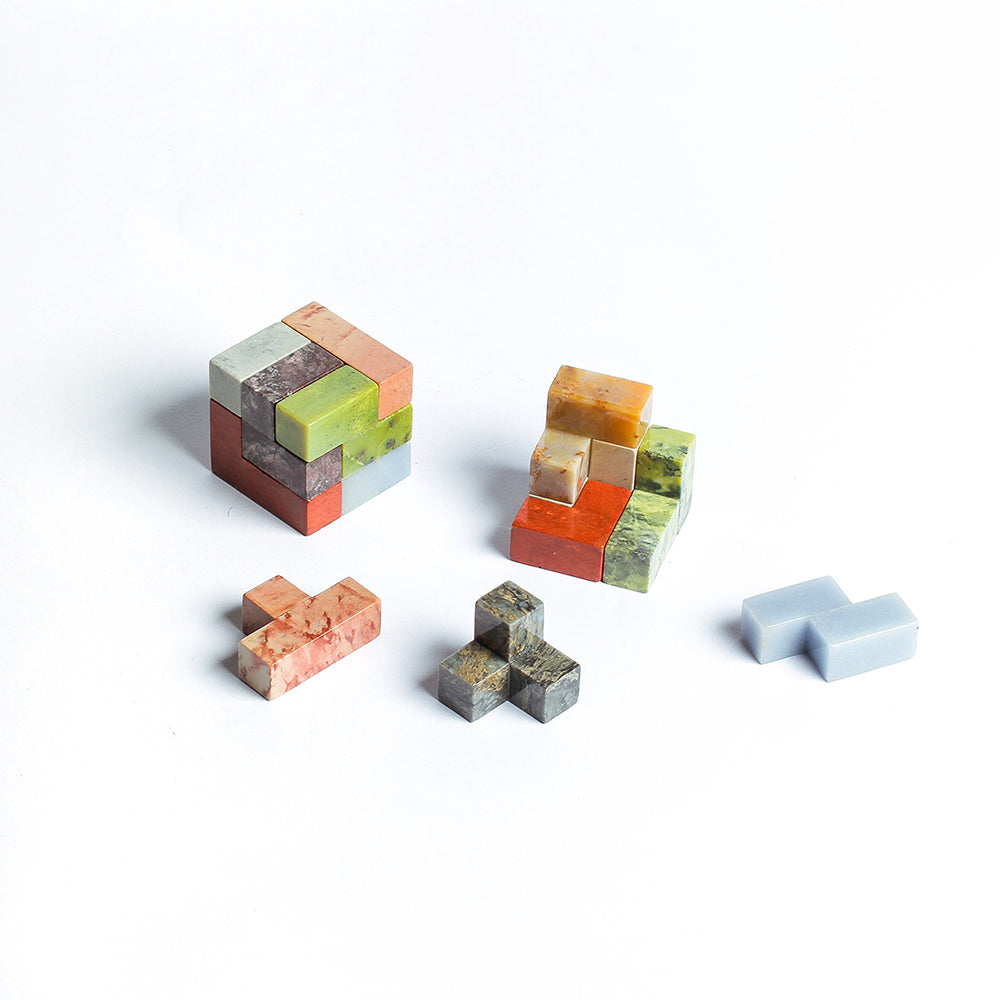 DAR proyectos Decorative Accents Gemstone Cube Puzzle