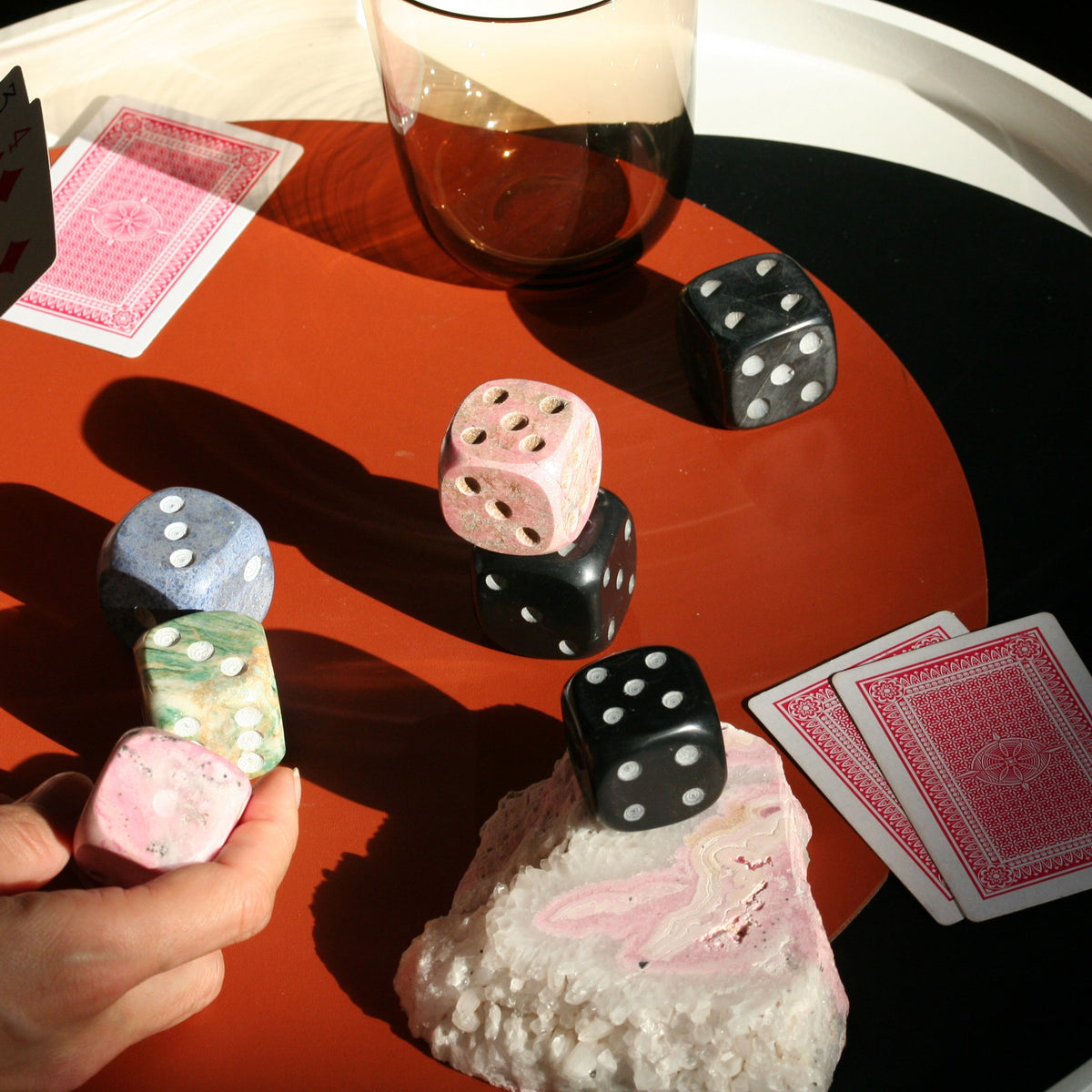 DAR proyectos Decorative Objects Giant Gemstone Dice - Set of Four