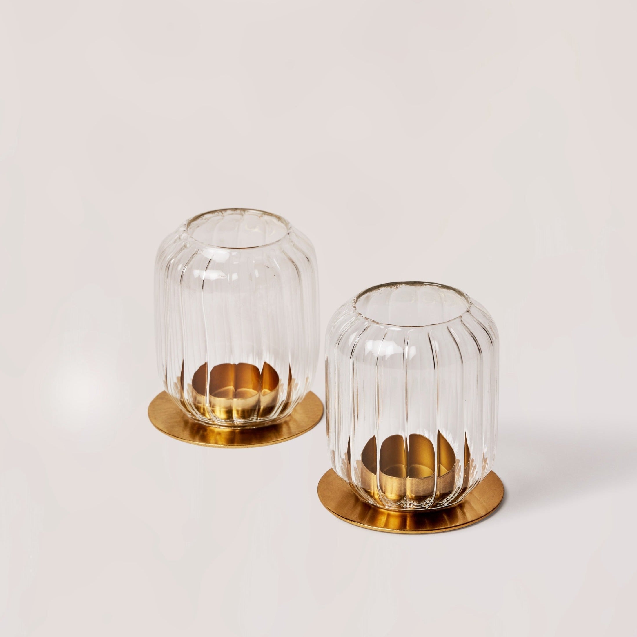 Fleck Candle Holders Kira Glass Lantern - Set of 2