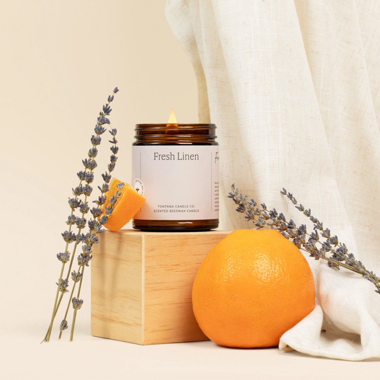 Fontana Candle Co. candle Fresh Linen Essential Oil Candle