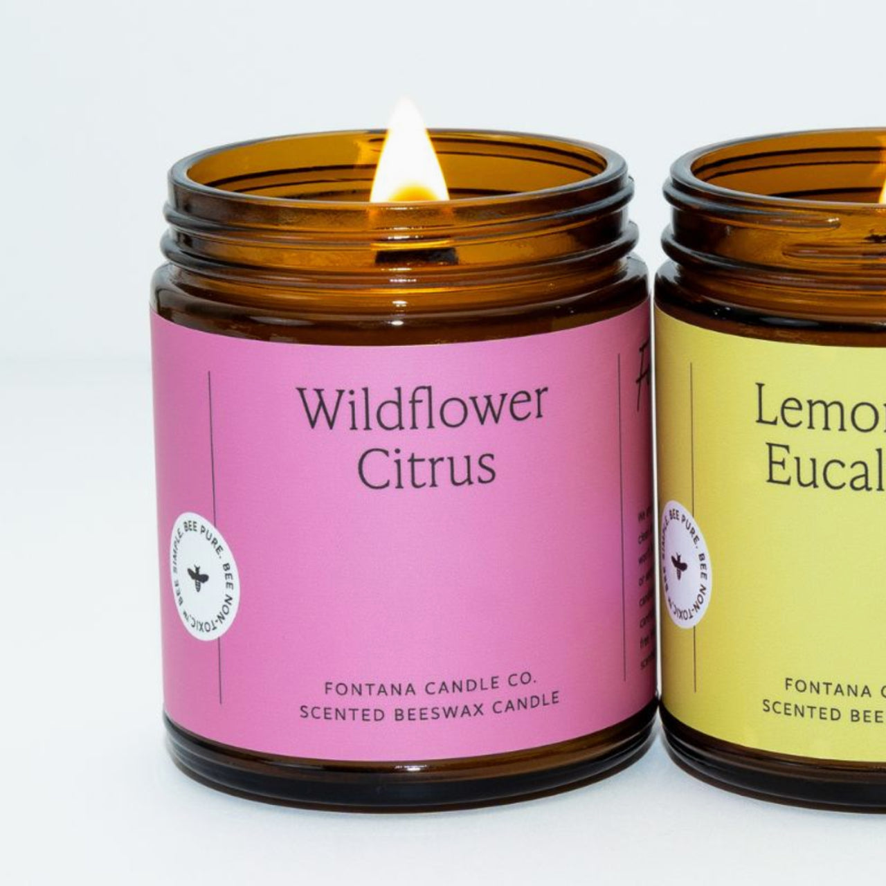 Fontana Candle Co. candle Wildflower Citrus Essential Oil Beeswax Jar Candle