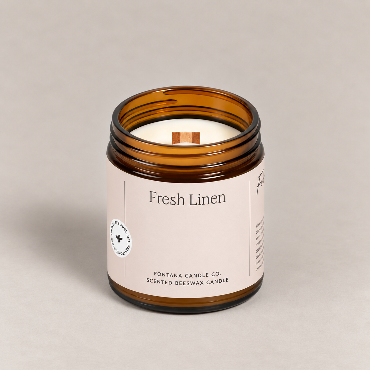 Fontana Candle Co. Candles Fresh Linen Essential Oil Candle