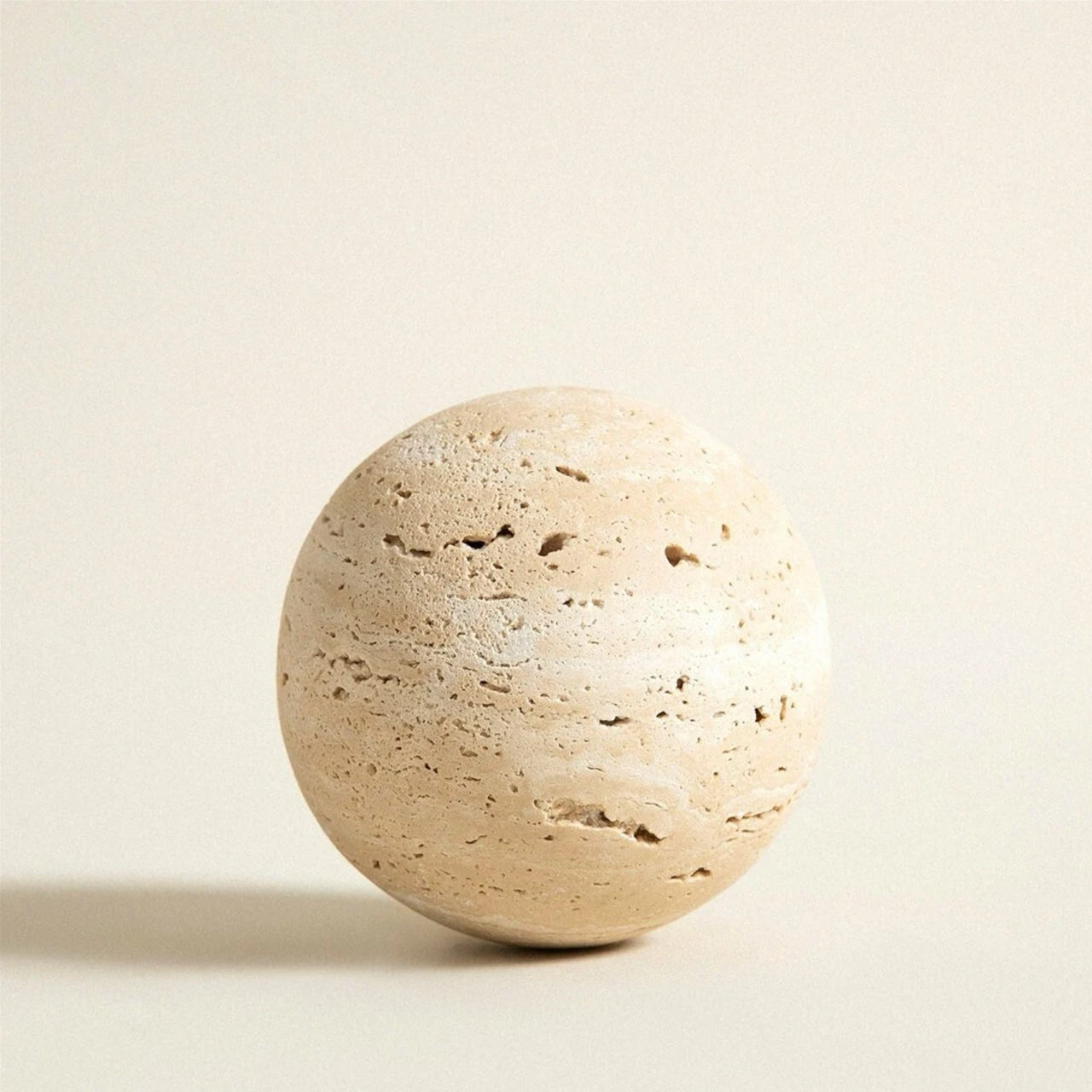 HAAND Craft Decorative Objects Travertine Sphere