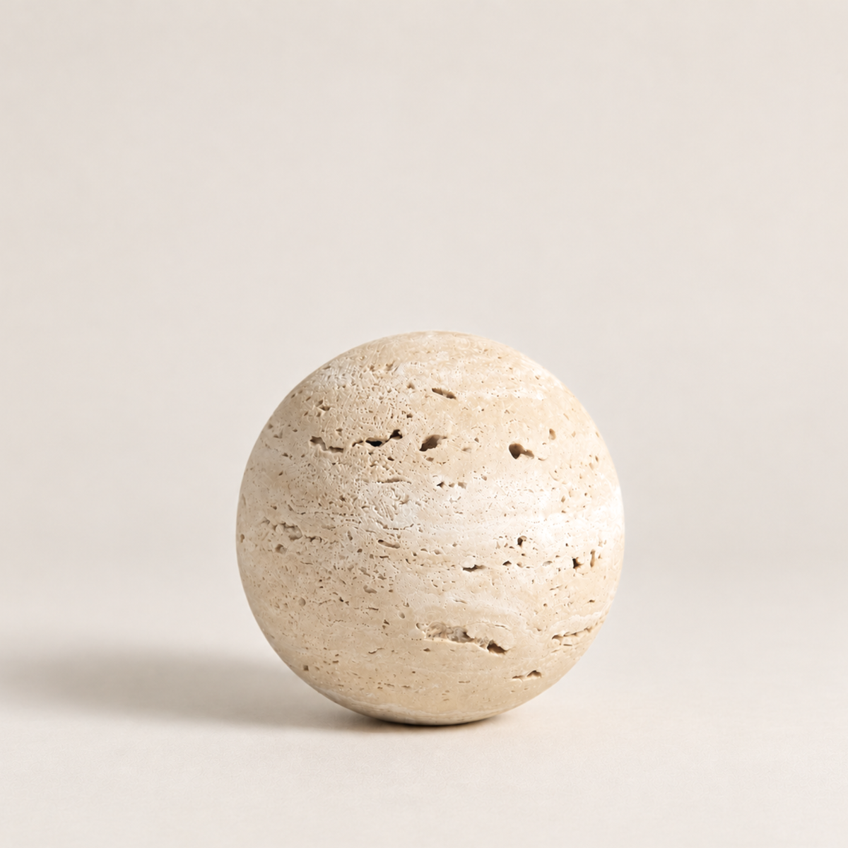 HAAND Craft Decorative Objects Travertine Sphere