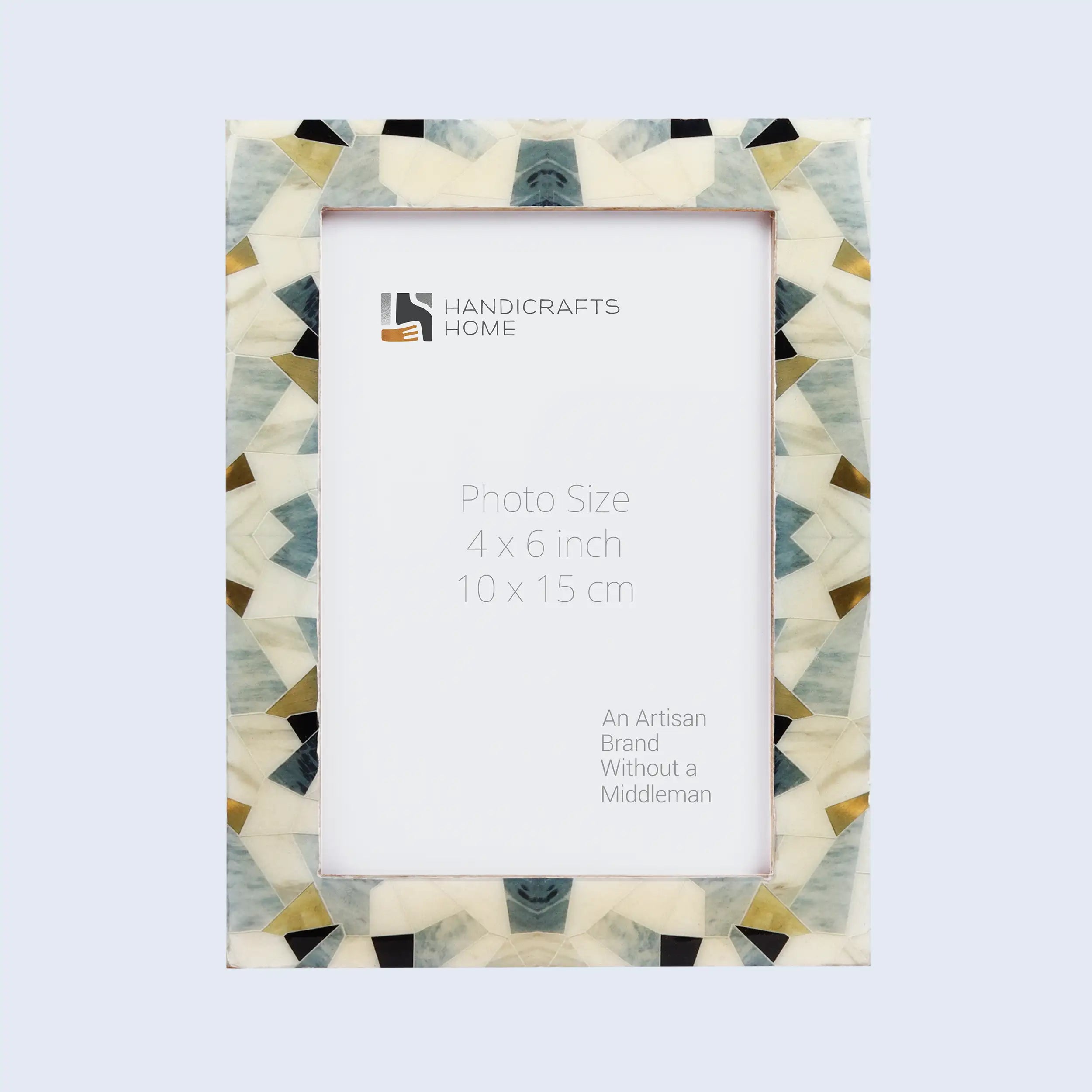 Handicrafts Home Picture Frames Multicolor / 4x6 Picture Frame Pearlescent Prism Collection Mother of Pearl Multi – 3 Sizes