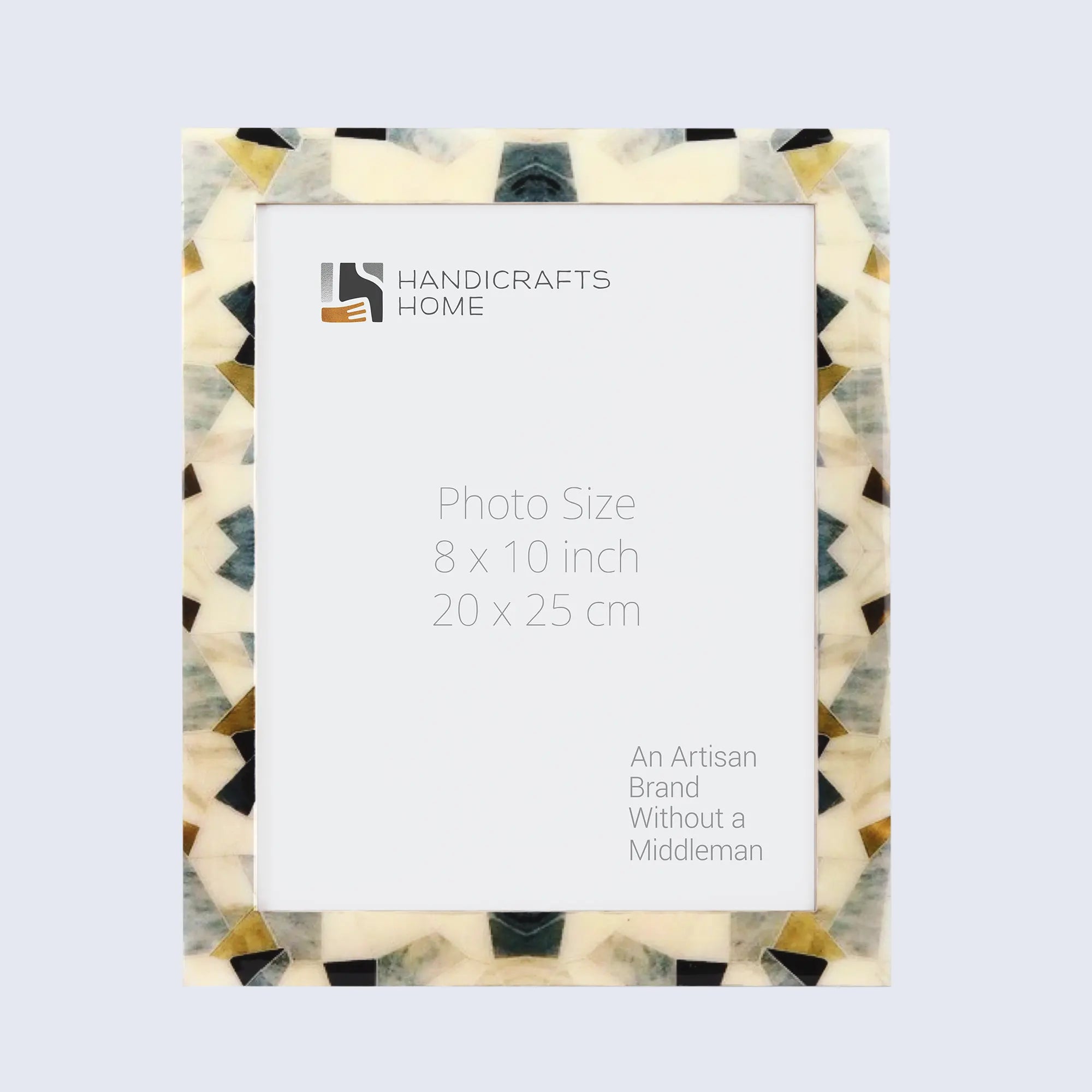 Handicrafts Home Picture Frames Multicolor / 8x10 Picture Frame Pearlescent Prism Collection Mother of Pearl Multi – 3 Sizes