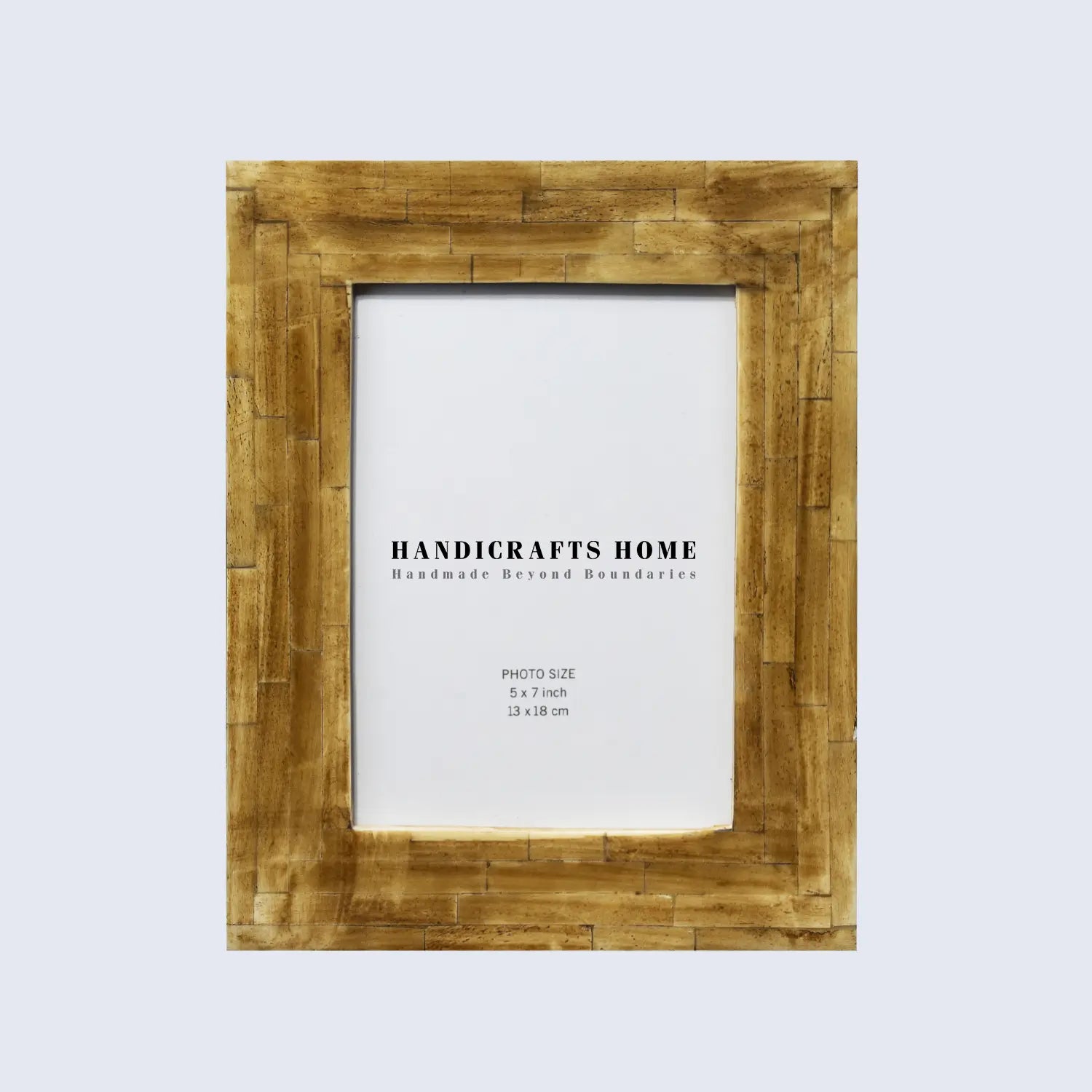 Handicrafts Home Picture Frames Picture Frames Handmade Antique Brown Collection Bone Inlay Brown 4x6 5x7"