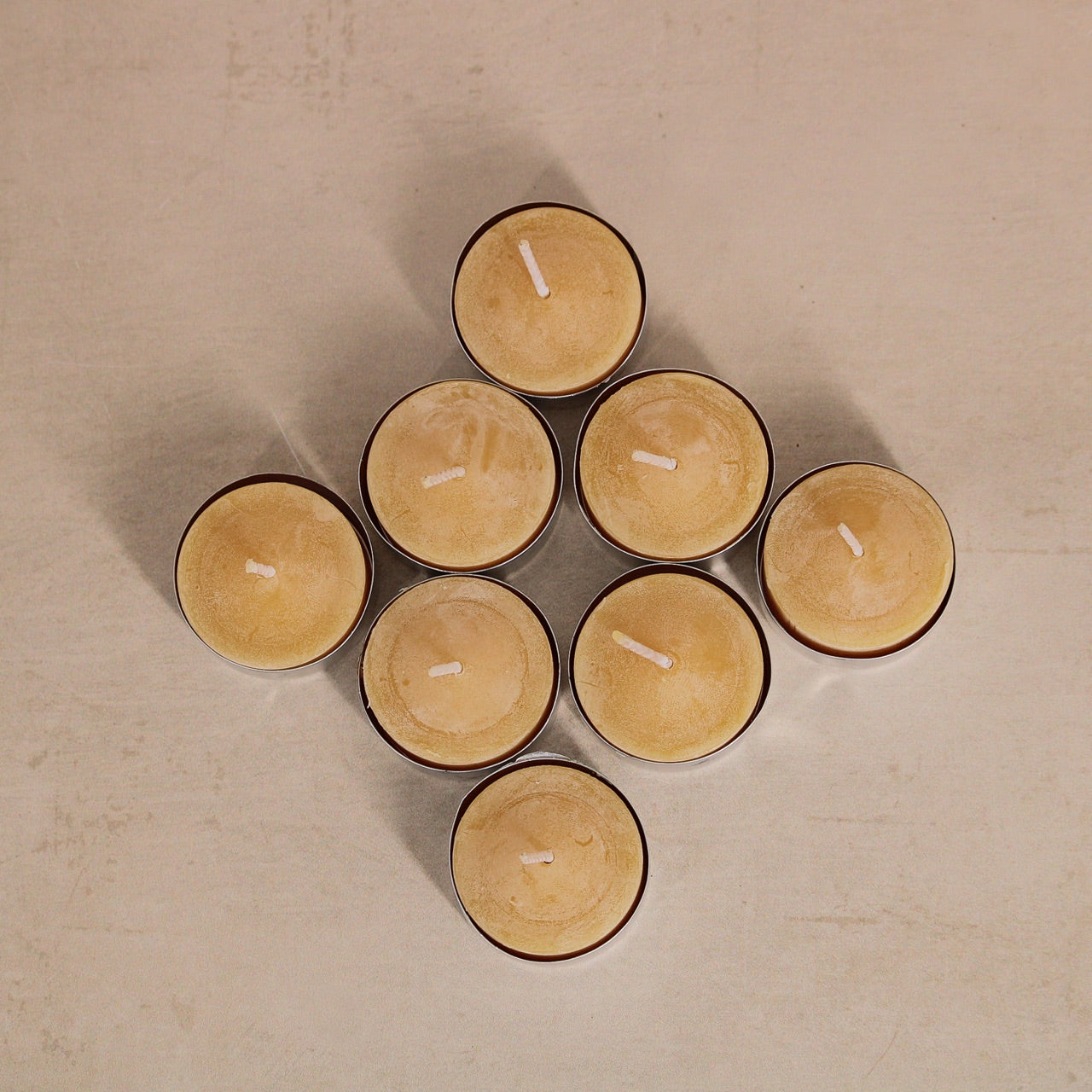 Honey Candles candle Beeswax Tealight Candle (Set of 8)