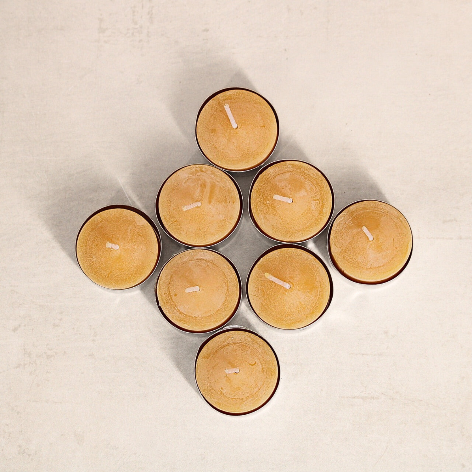 Honey Candles Candles Beeswax Tealight Candle - Set of 8
