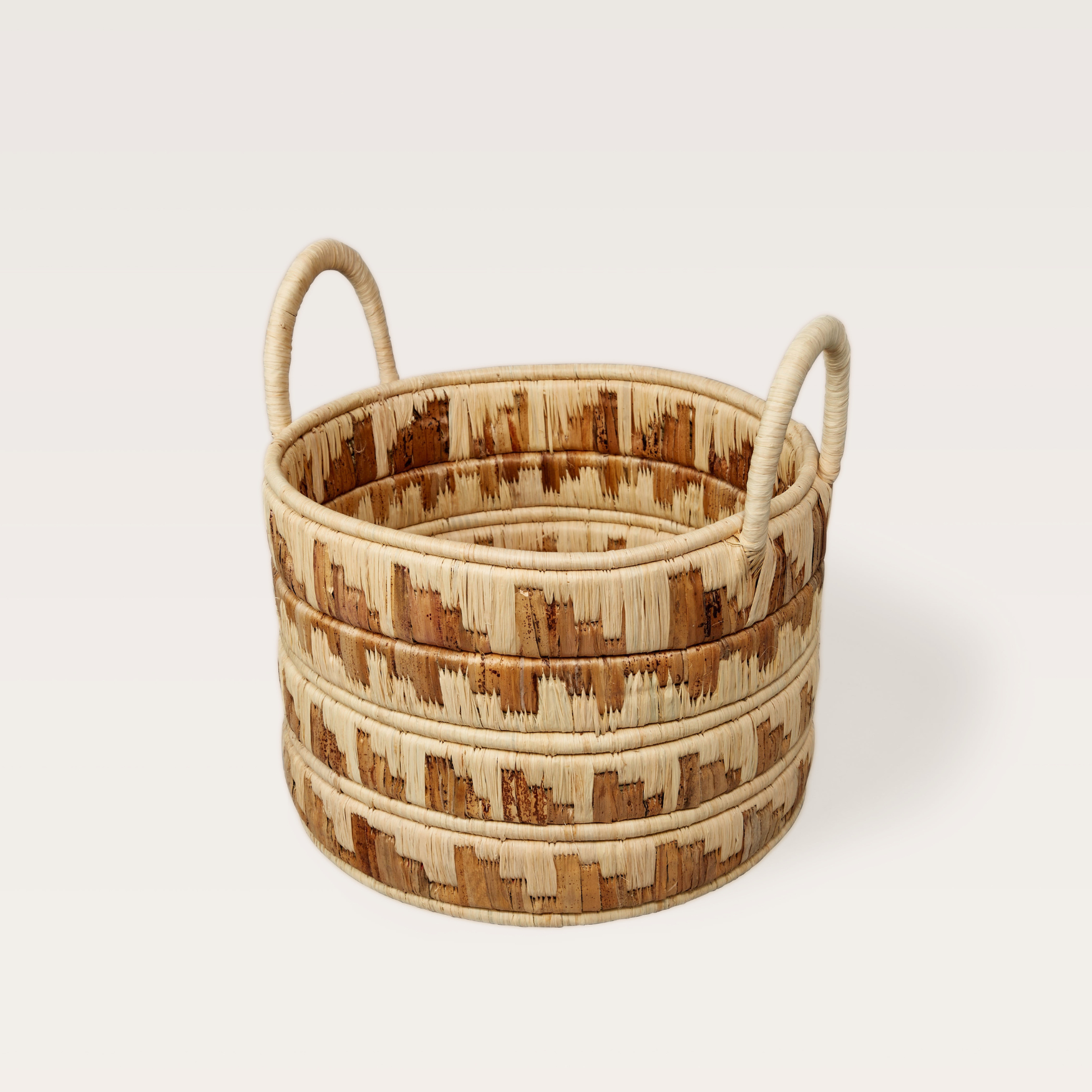 Indego Africa Baskets Kire Natural Banana Leaf Floor Basket