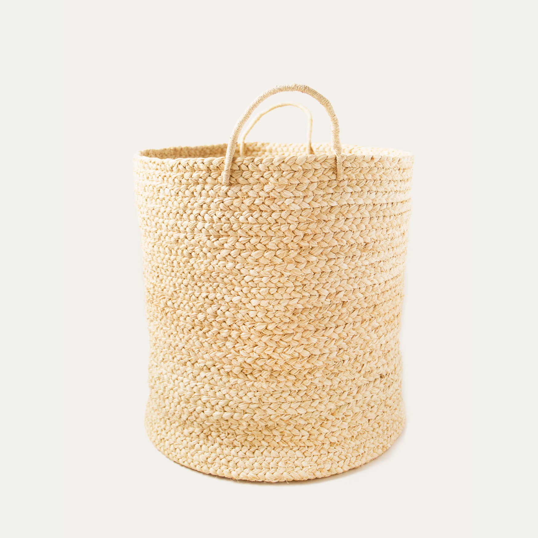 Indego Africa Baskets Large Braided Raffia Basket