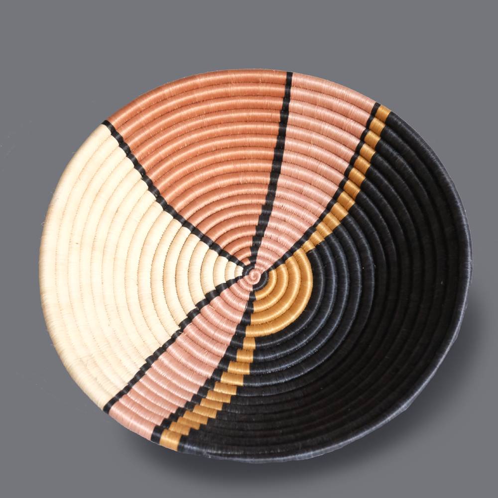 Indego Africa Baskets Large Stained Glass Basket