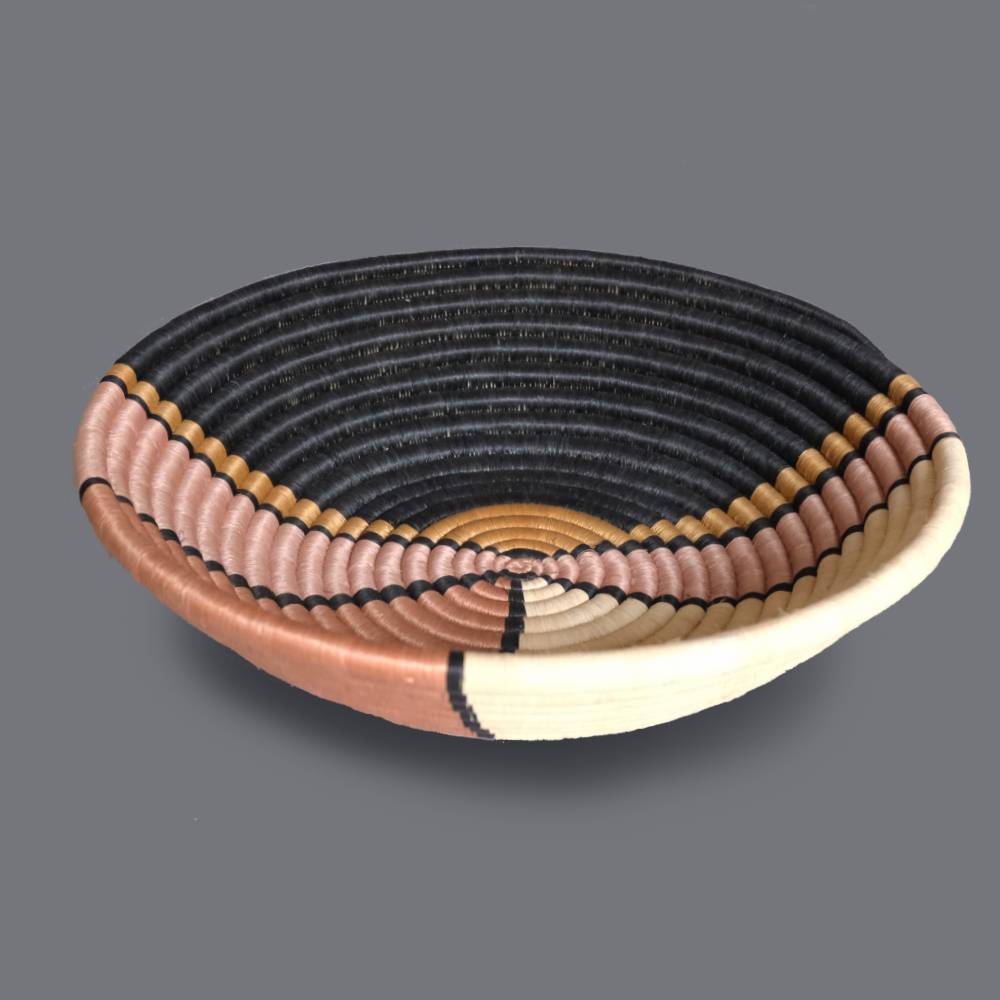 Indego Africa Baskets Large Stained Glass Basket