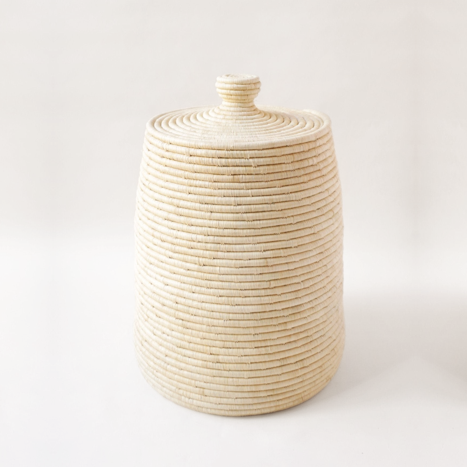 Indego Africa Baskets Raffia Lidded Basket Raffia Lidded Basket