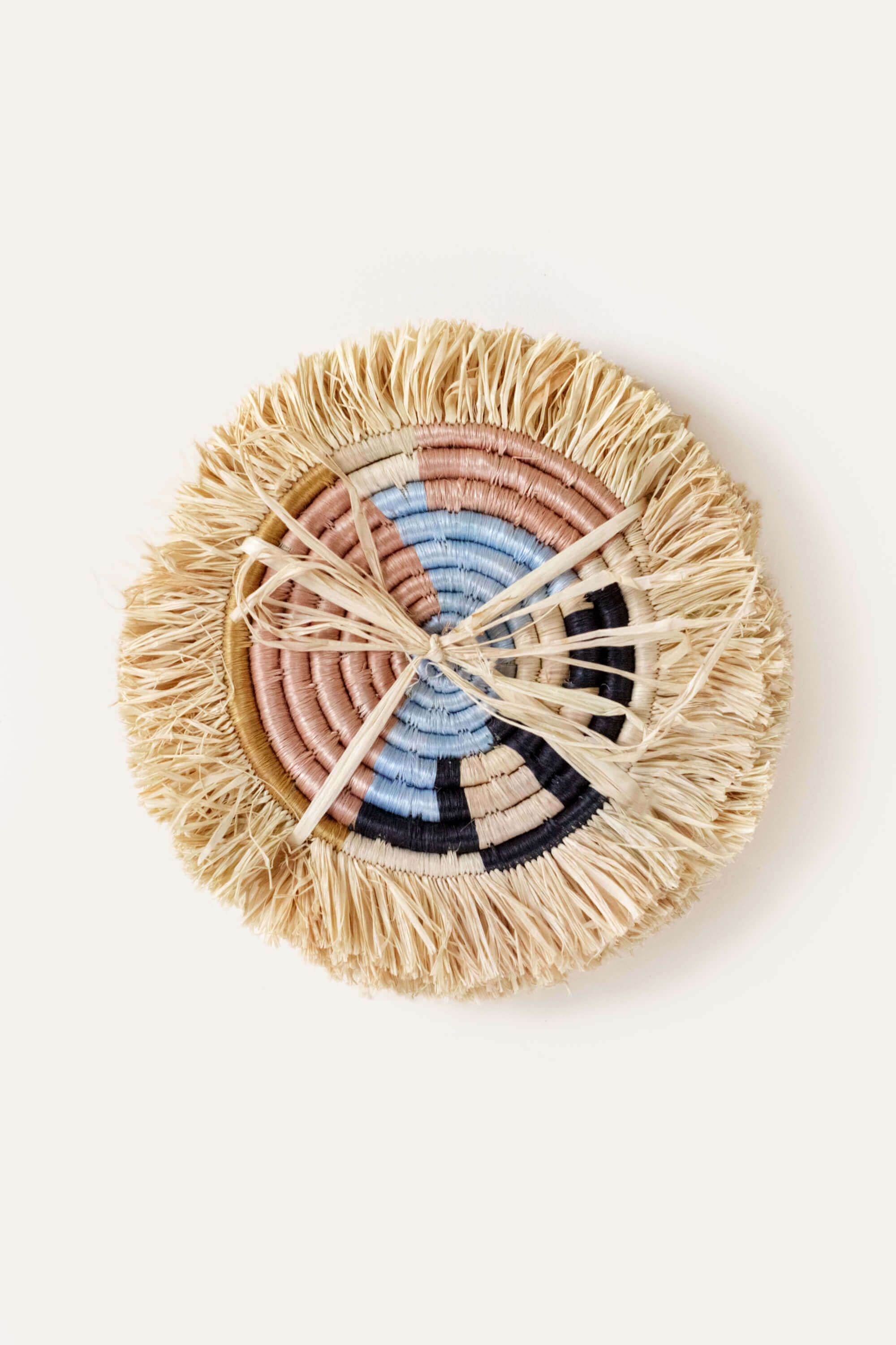Indego Africa Coasters Abstract Form Fringe Set of 4 Coasters