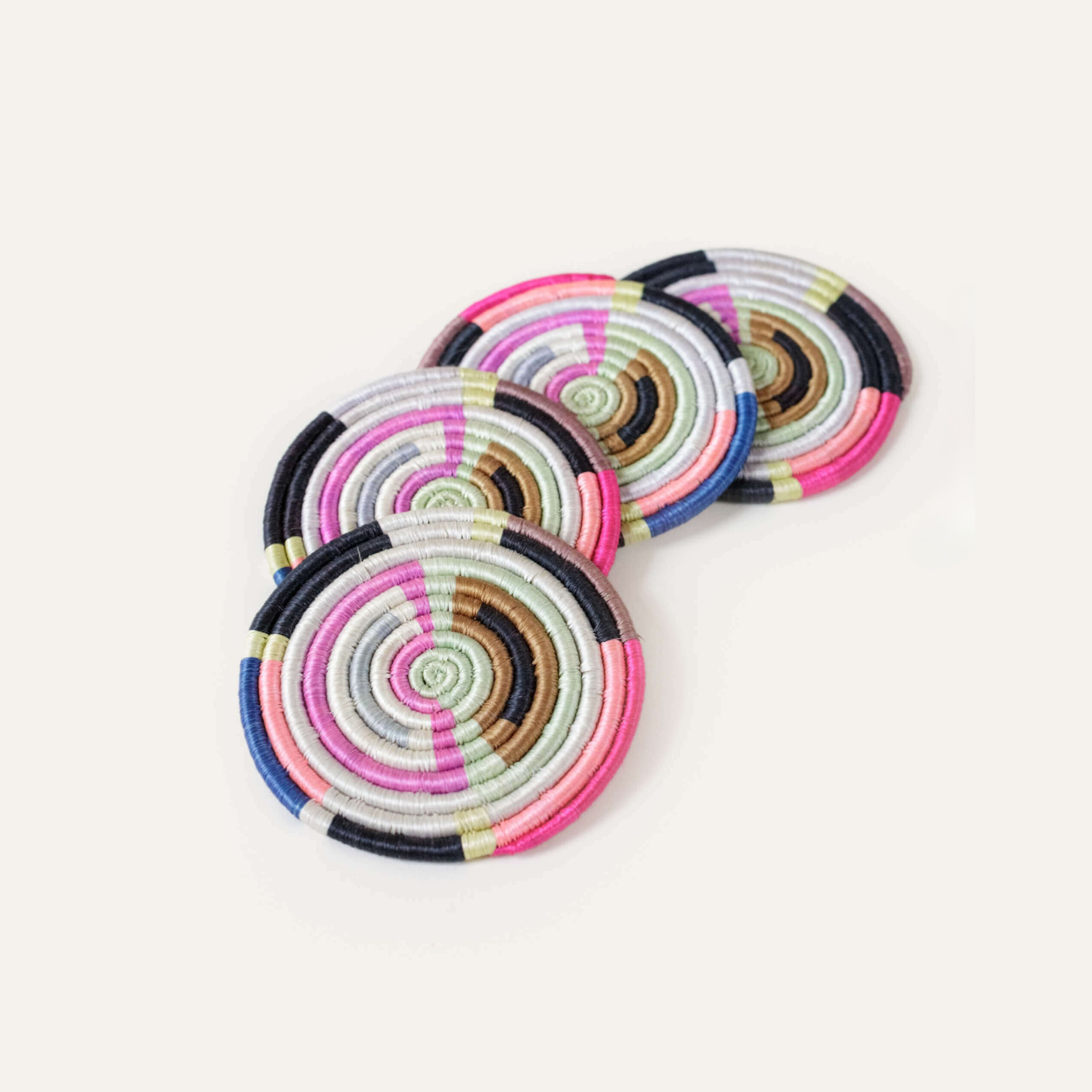 Indego Africa Coasters Geo Form Coasters - Set of 4