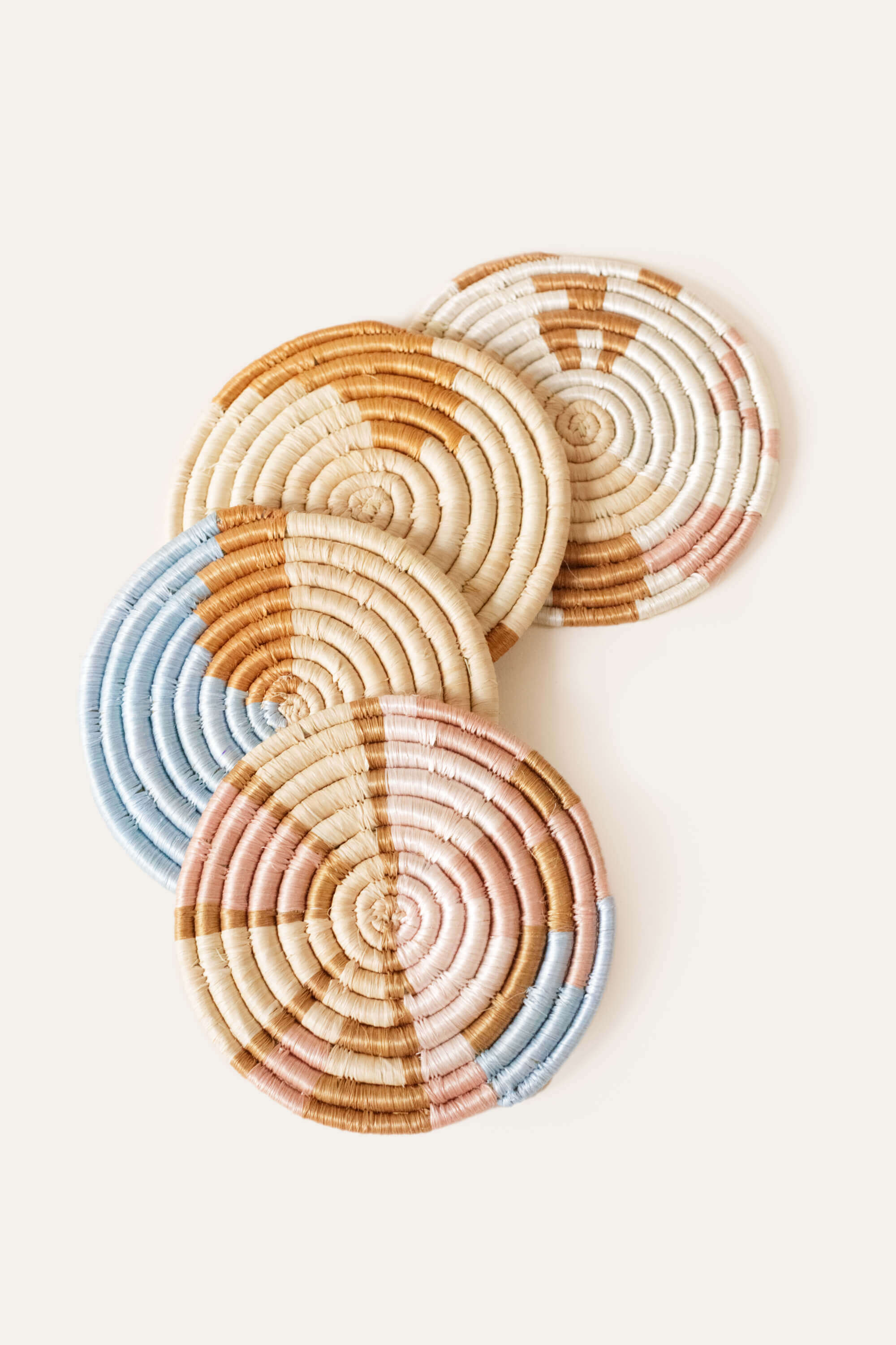 Indego Africa Coasters Mixed Abstract Form Coasters - Set of 4