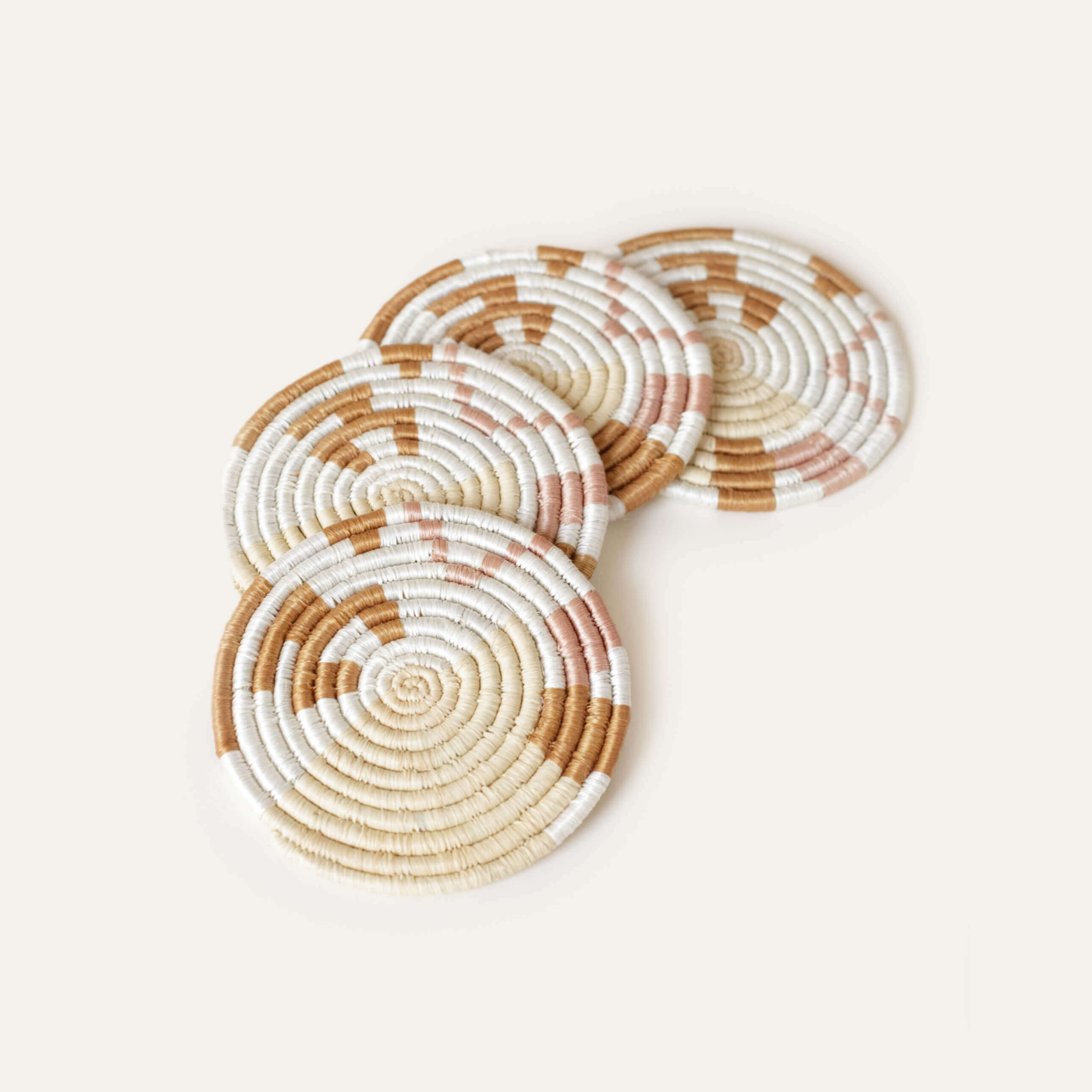 Indego Africa Coasters Mixed Abstract Form Coasters - Set of 4