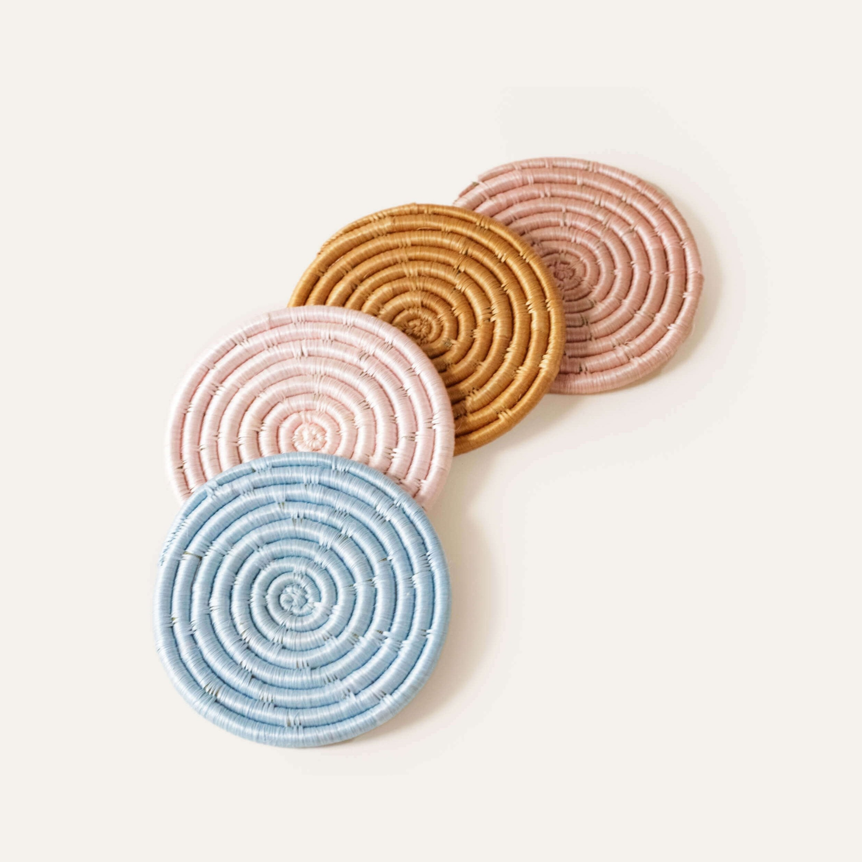 Indego Africa Coasters Mixed Pastel Coasters - Set of 4
