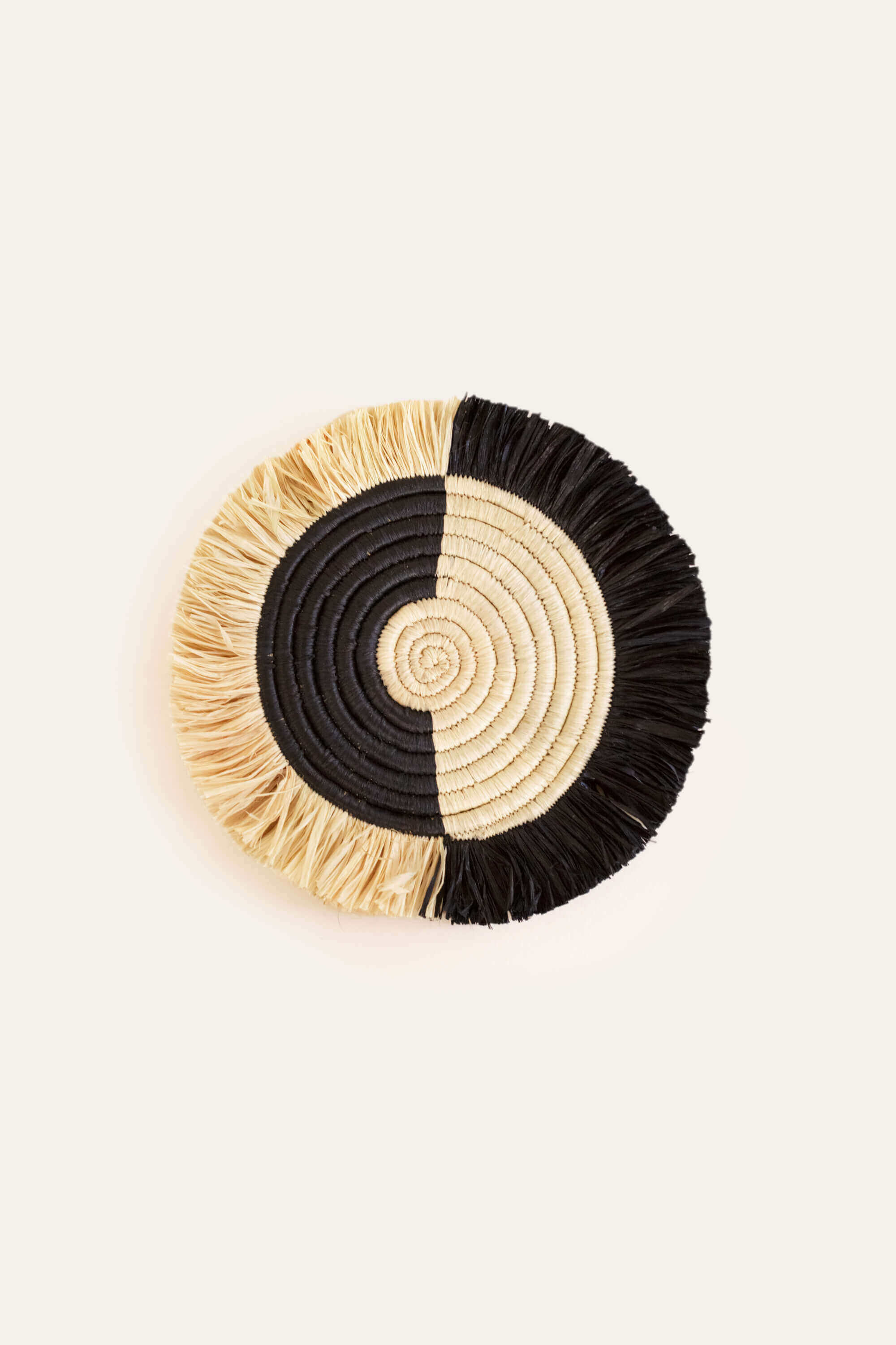 Indego Africa Coasters Two Tone Split Fringe Coasters - Set of 4