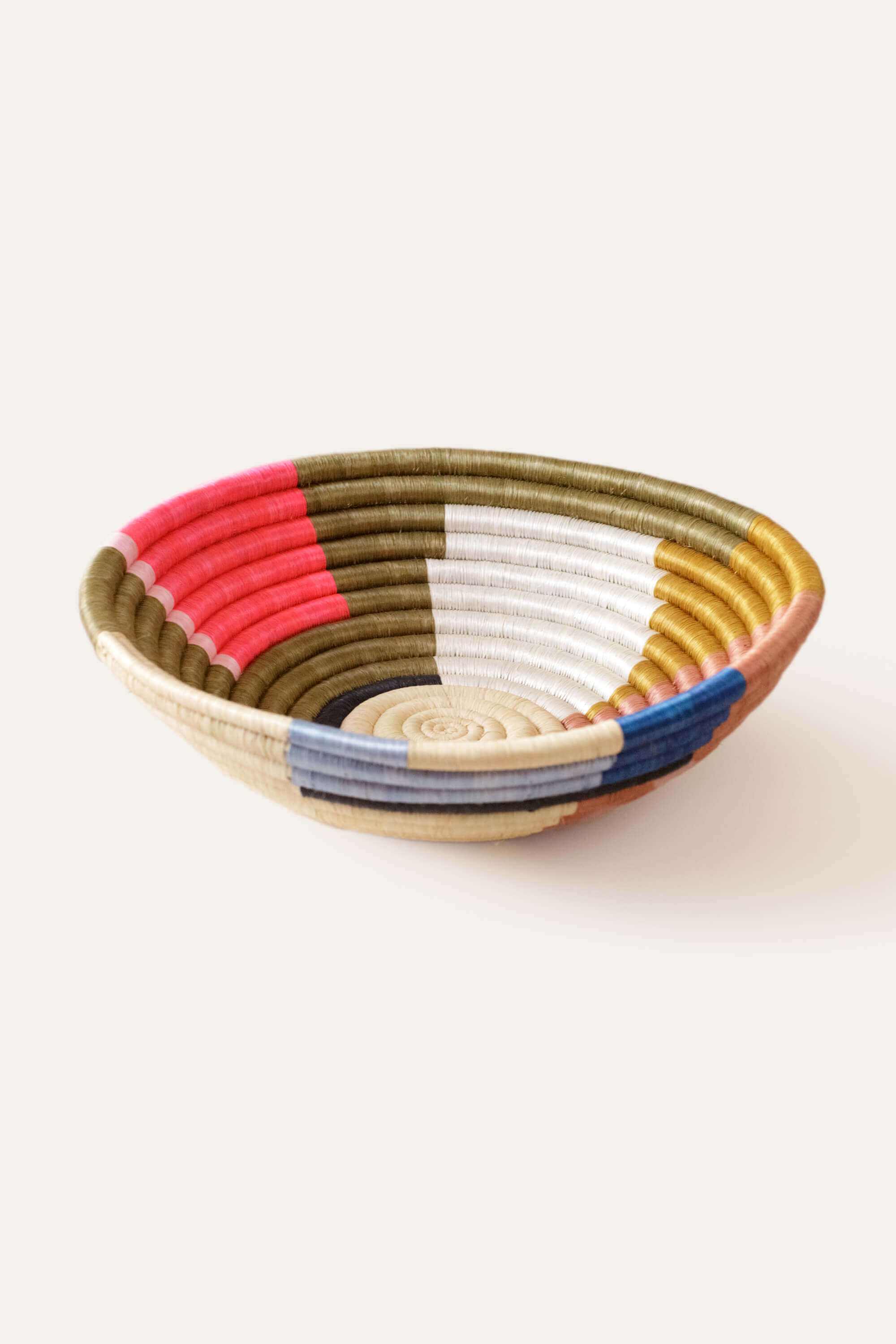 Indego Africa Decorative Baskets Kaleidoscope Plateau