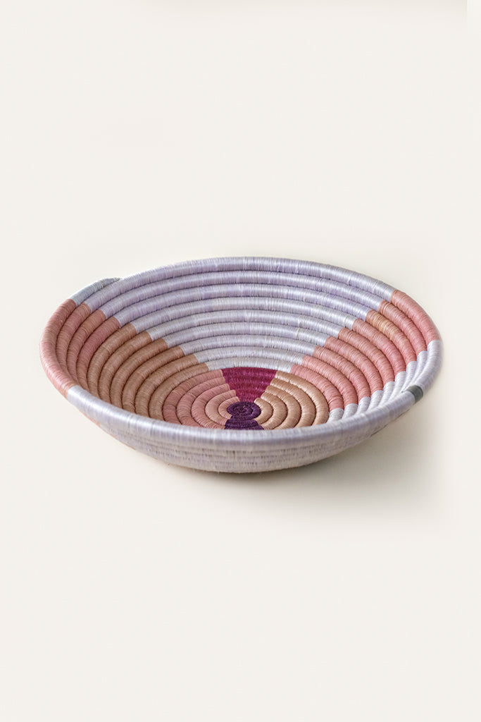 Indego Africa Decorative Baskets Shape Plateau Heather