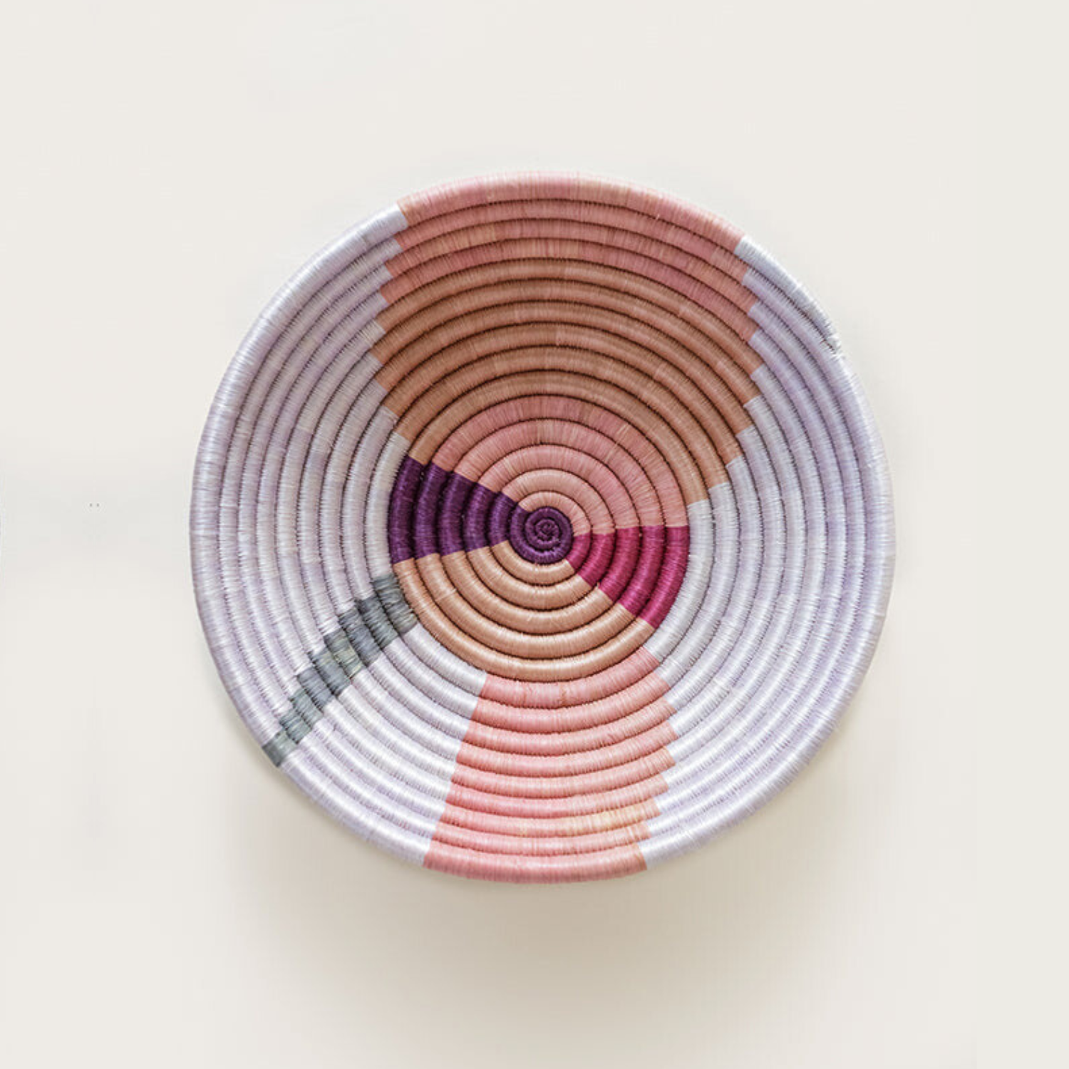 Indego Africa Decorative Baskets Shape Plateau Heather