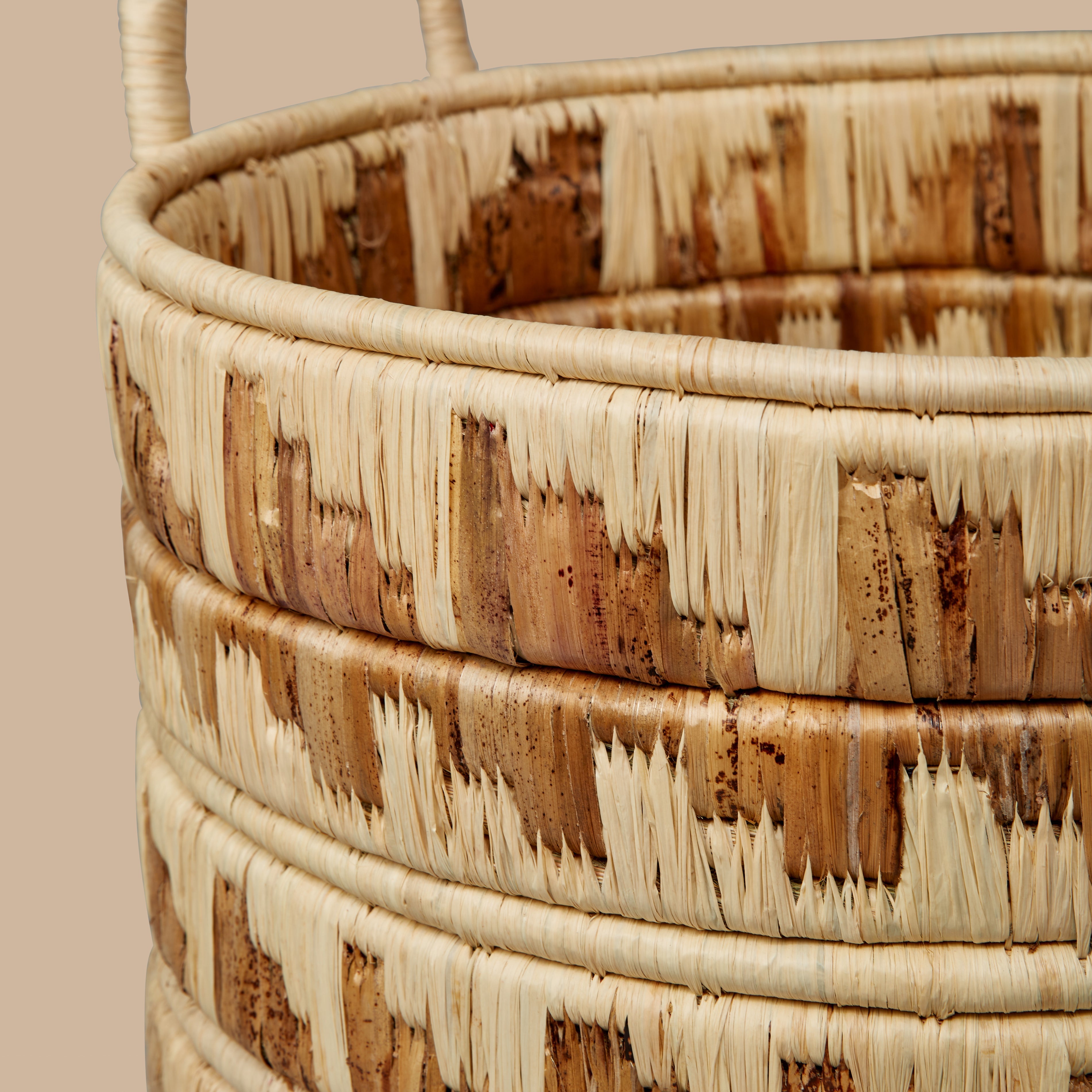 Indego Africa Storage Baskets Kire Floor Basket in Natural