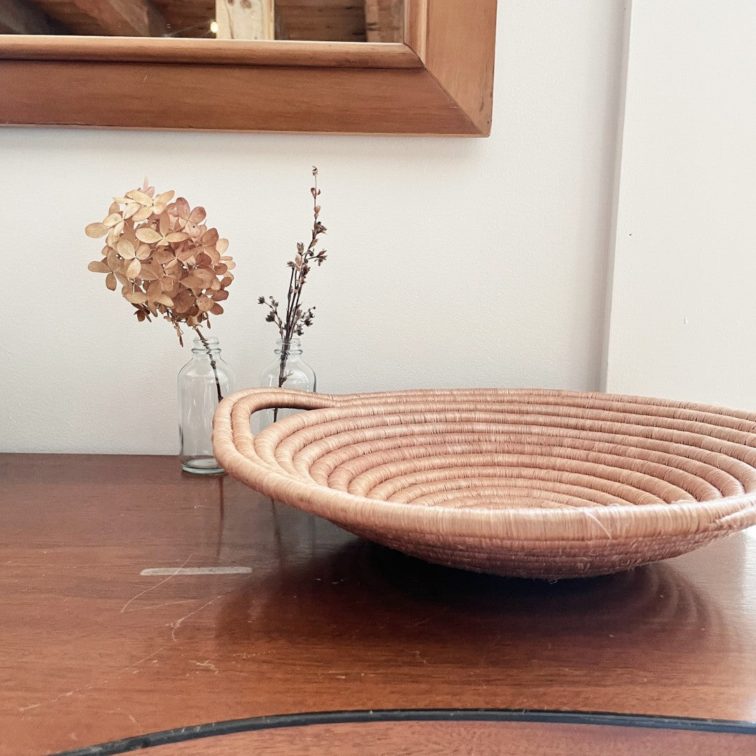 Indego Africa Trays Double Handle Bowl
