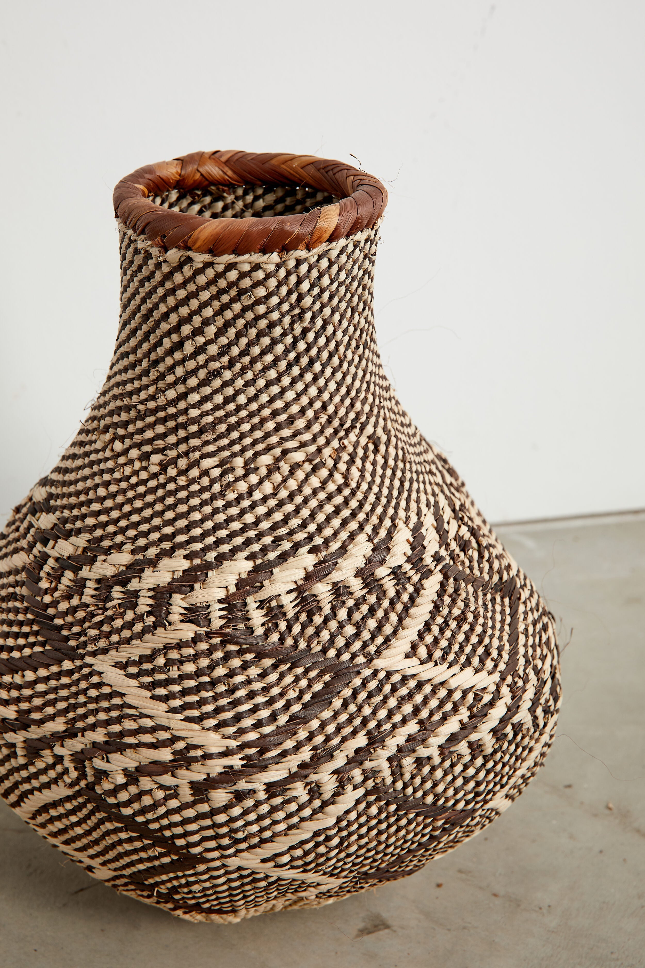 kanju Patterned Binga Nongo Gourd Woven Basket