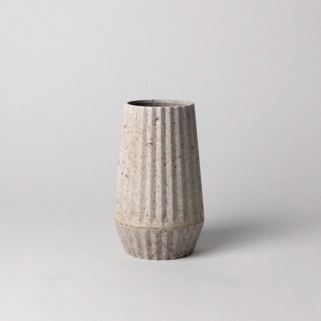 Kanso planter Rice Husk Origami Vase