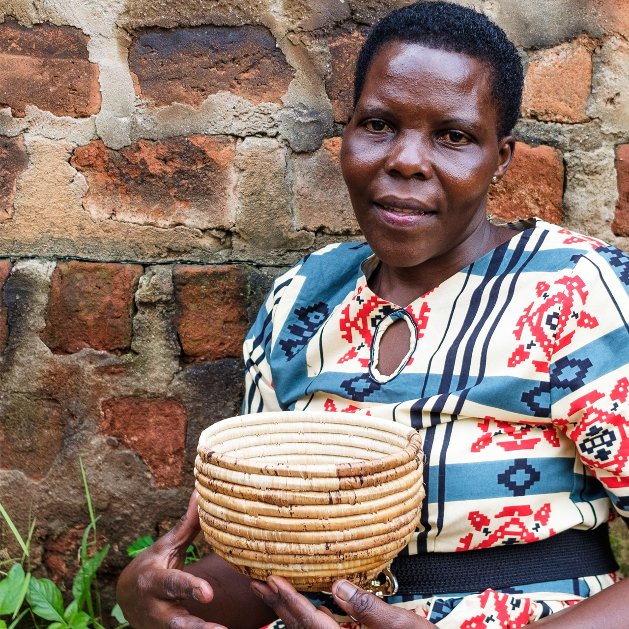 KAZI basket Half Moon Woven Basket