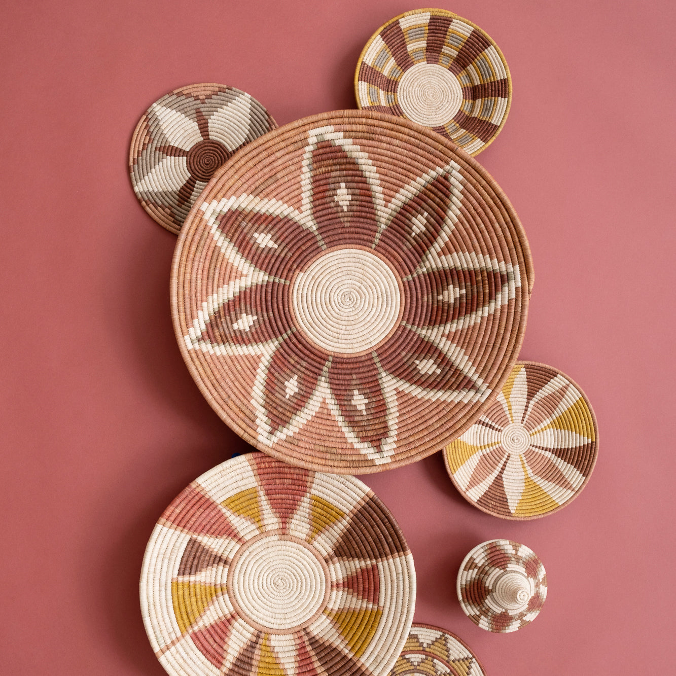 Maadili Collective Baskets Large Reflected Lotus Basket ~ Elevate Collection