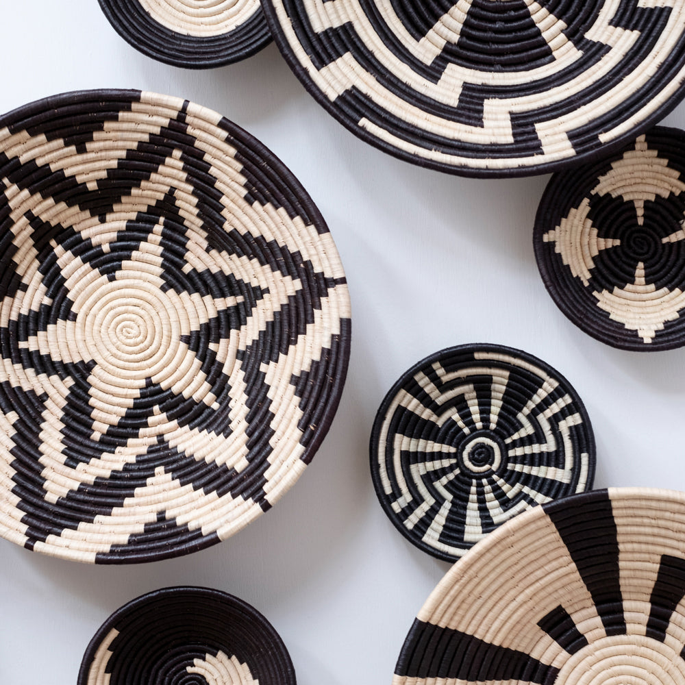 Maadili Collective Baskets Large Tribal Shield Basket