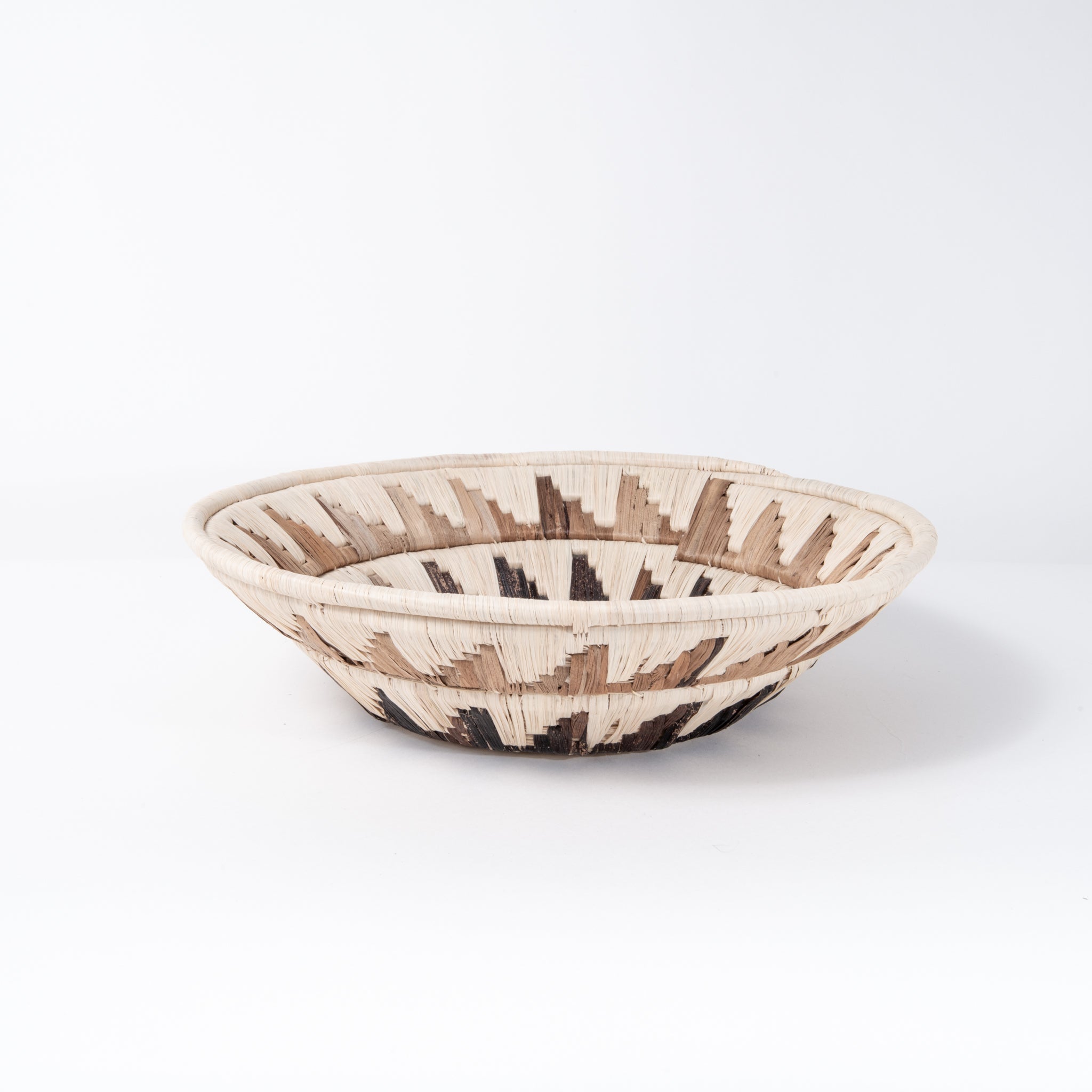 Maadili Collective Baskets Mayan Sun Double Weave Basket ~ Banana Fiber