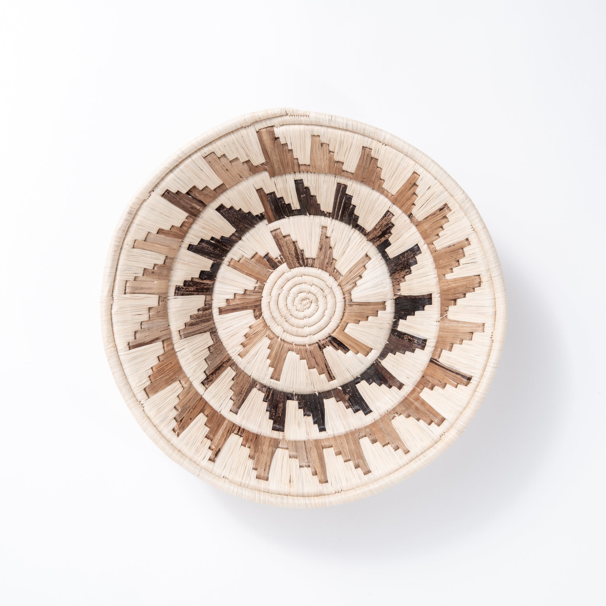 Maadili Collective Baskets Mayan Sun Double Weave Basket ~ Banana Fiber