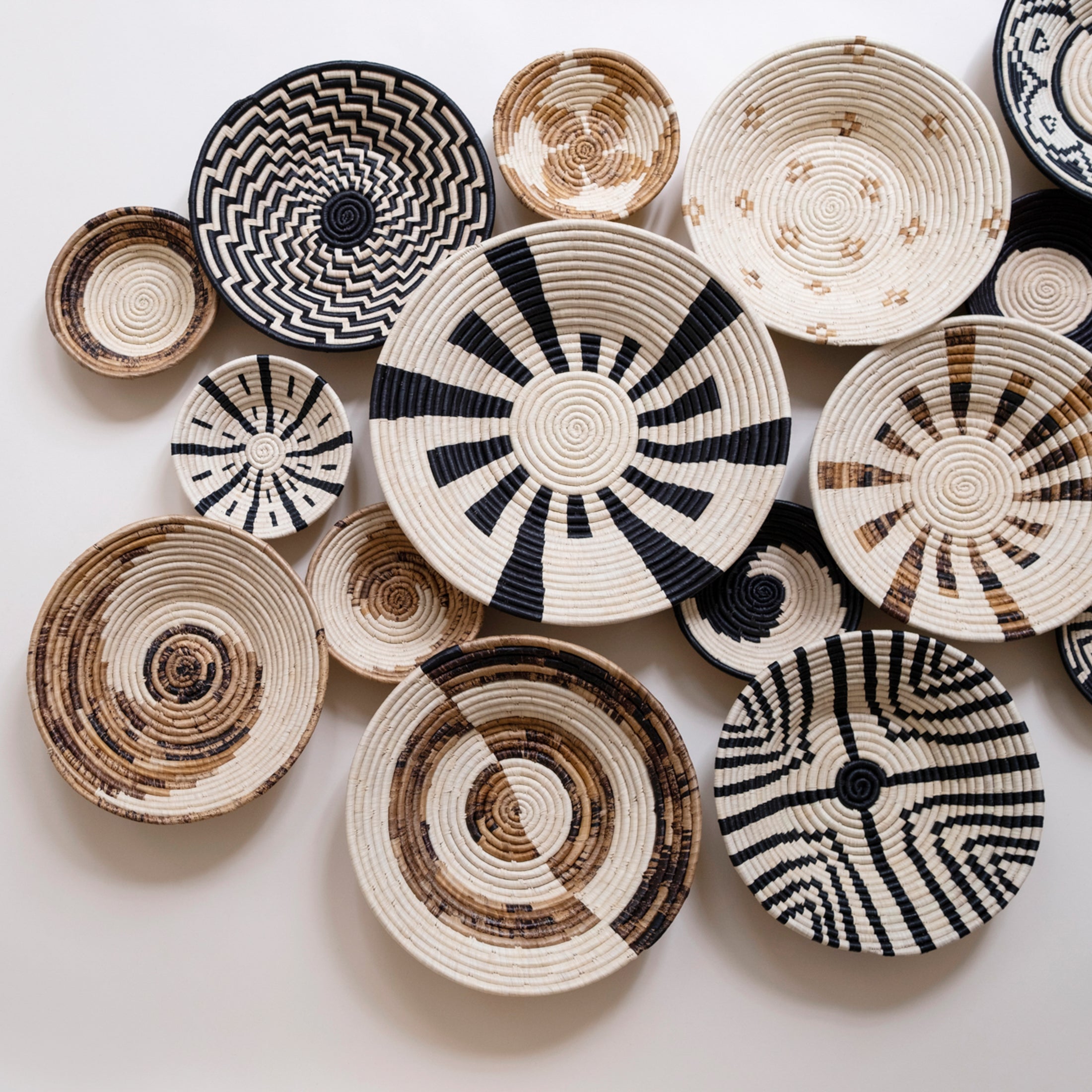 Maadili Collective Baskets Simple Spiral Basket ~ Banana Fiber
