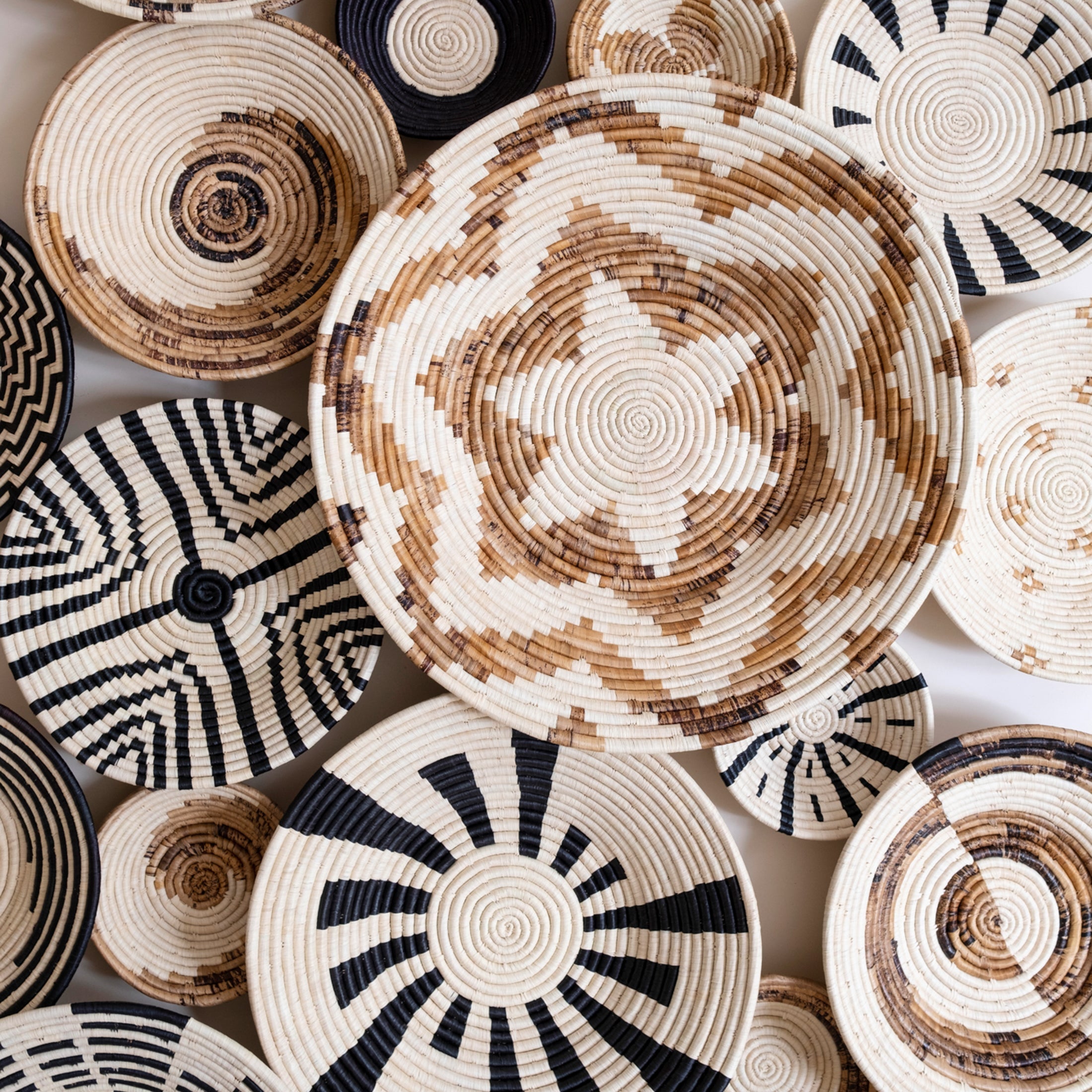 Maadili Collective Baskets Simple Spiral Basket ~ Banana Fiber