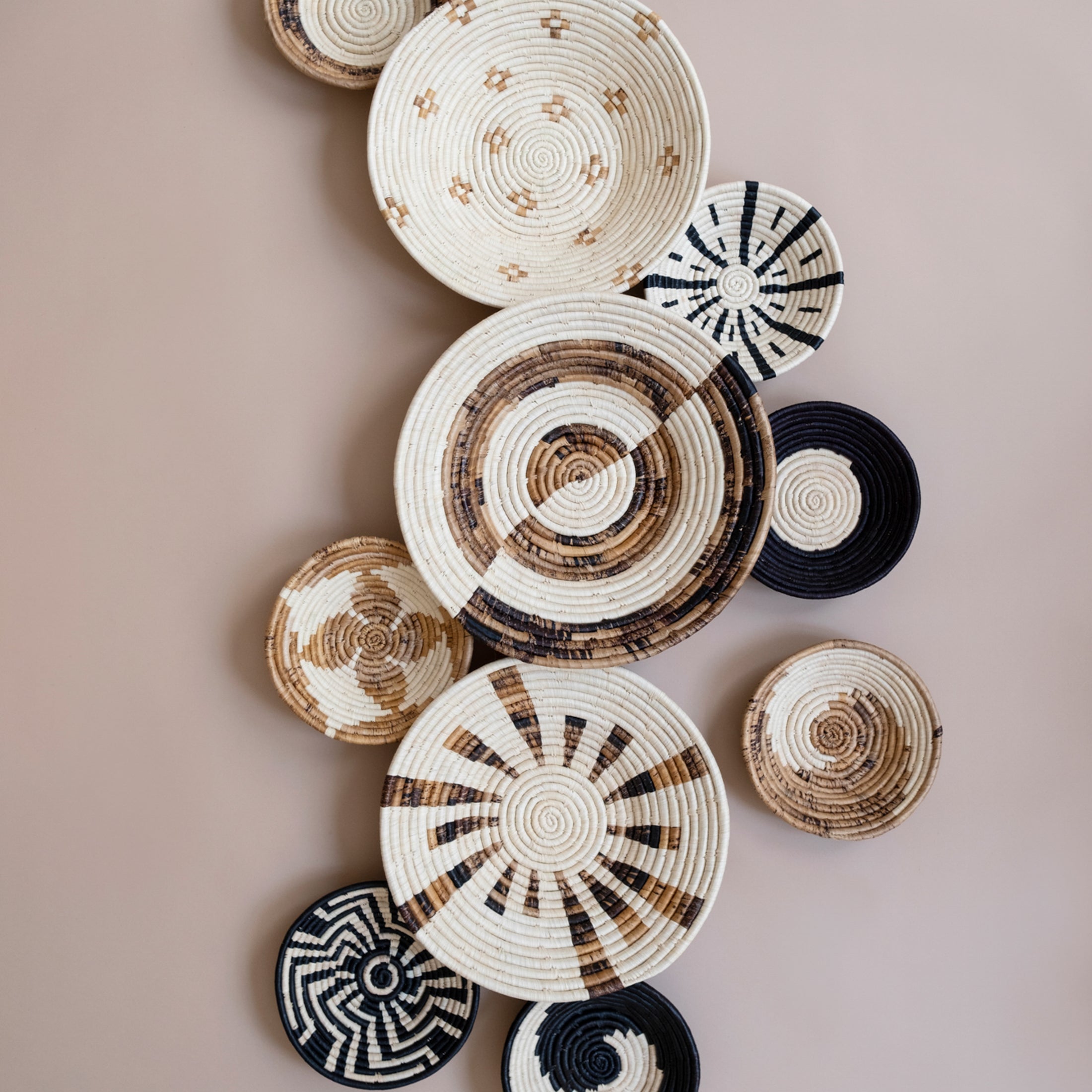 Maadili Collective Baskets Small Simple Spiral Basket ~ Banana Fiber