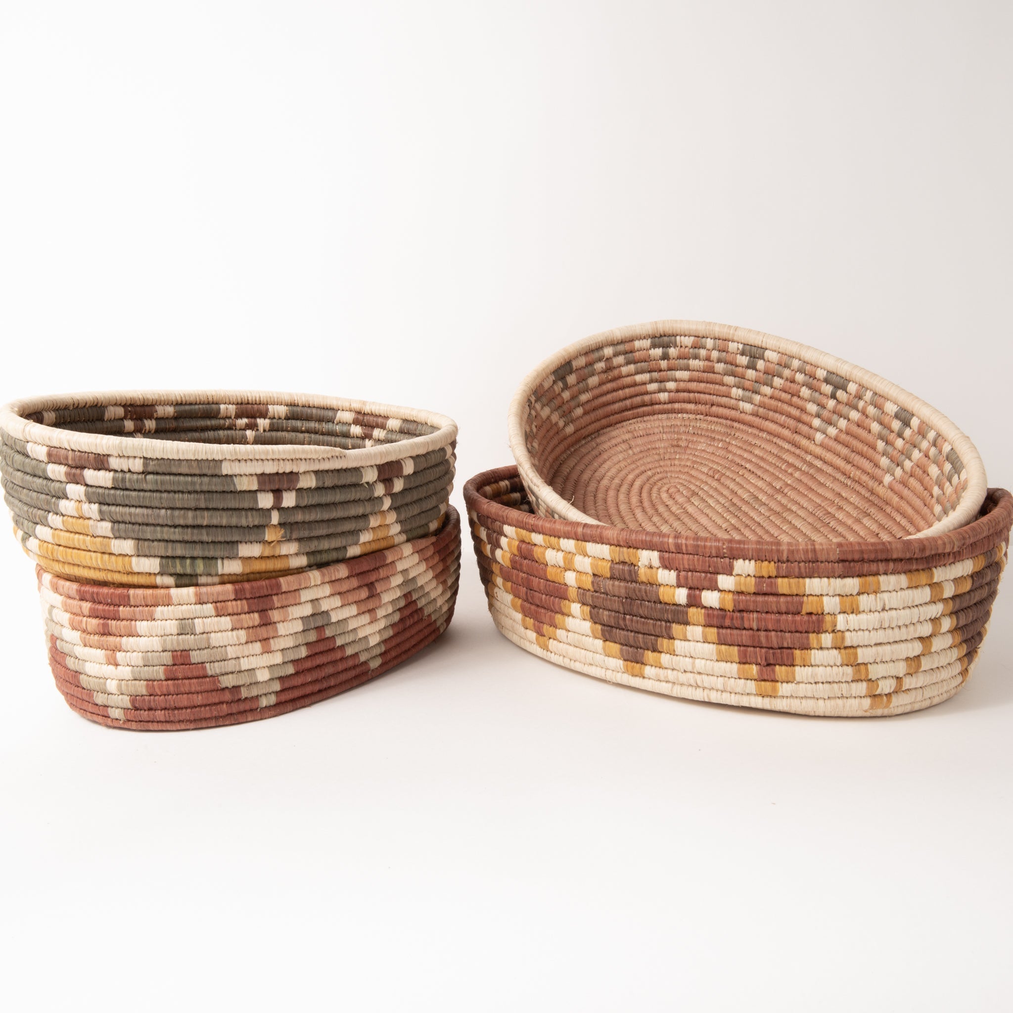 Maadili Collective Bread Baskets Small Zig Zag Basket ~ Elevate Collection