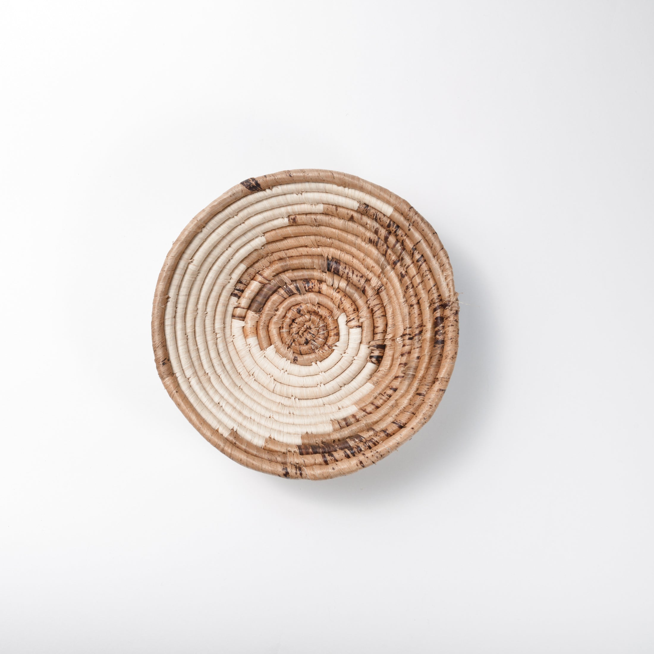 Maadili Collective Small Simple Spiral Basket ~ Banana Fiber