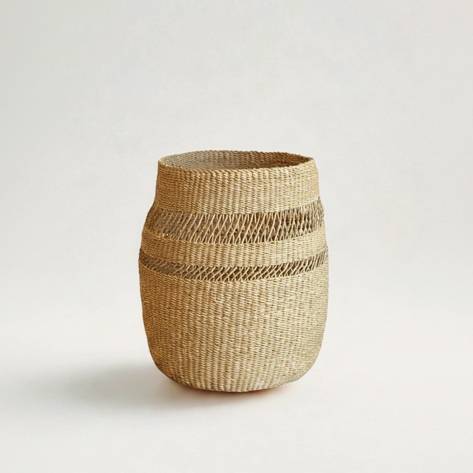 Mbare Baskets Medium Mixed Weave Planter Basket