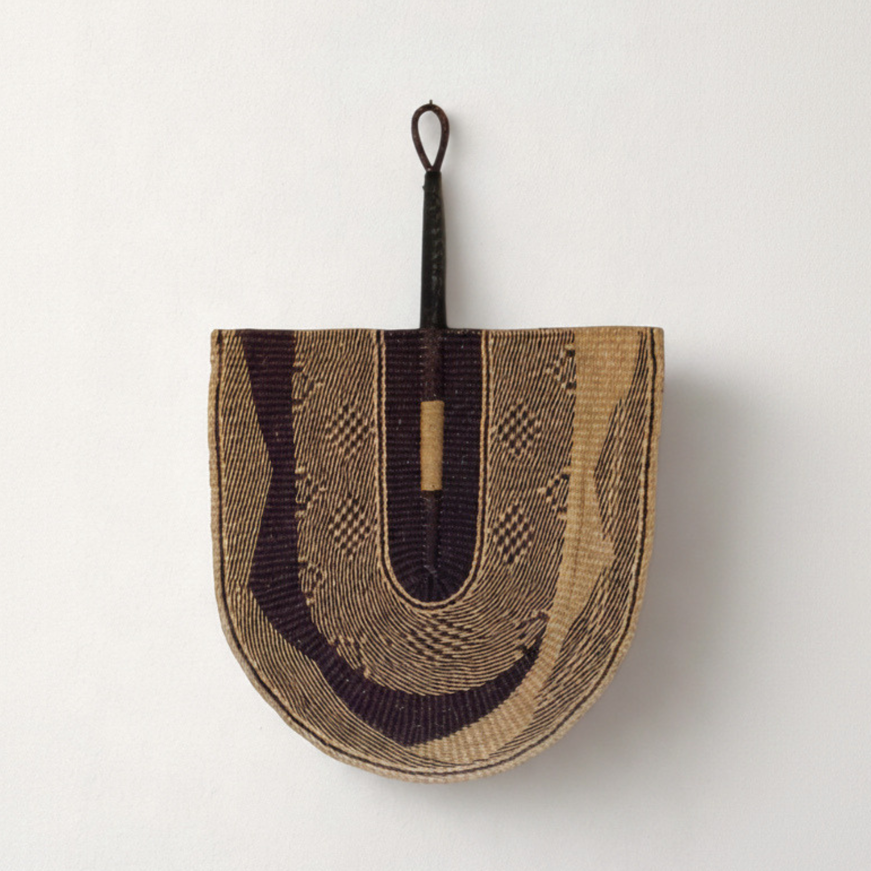 Mbare Decorative Objects Large Natural & Black Decorative Fan