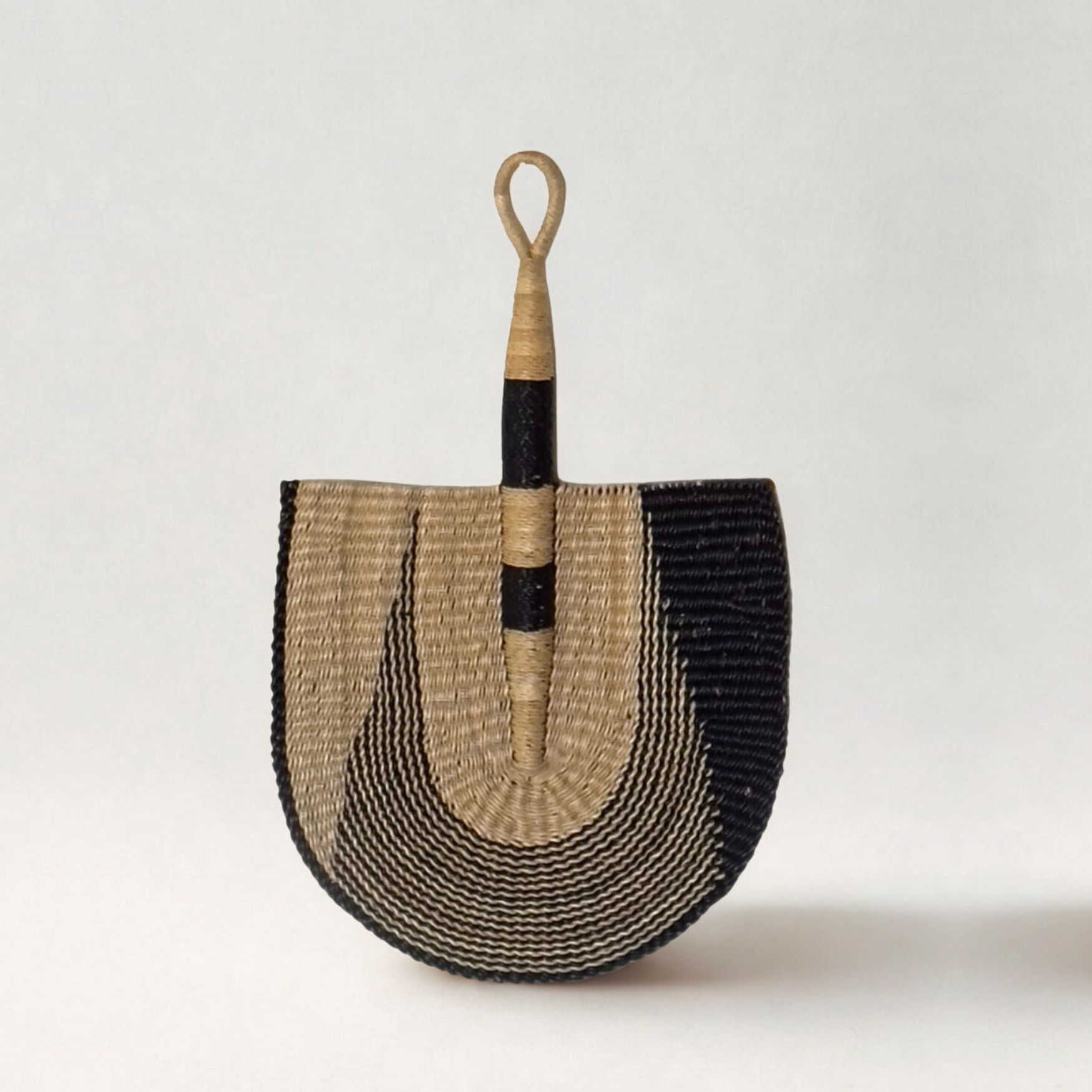 Mbare Decorative Objects Natural & Black Decorative Fan