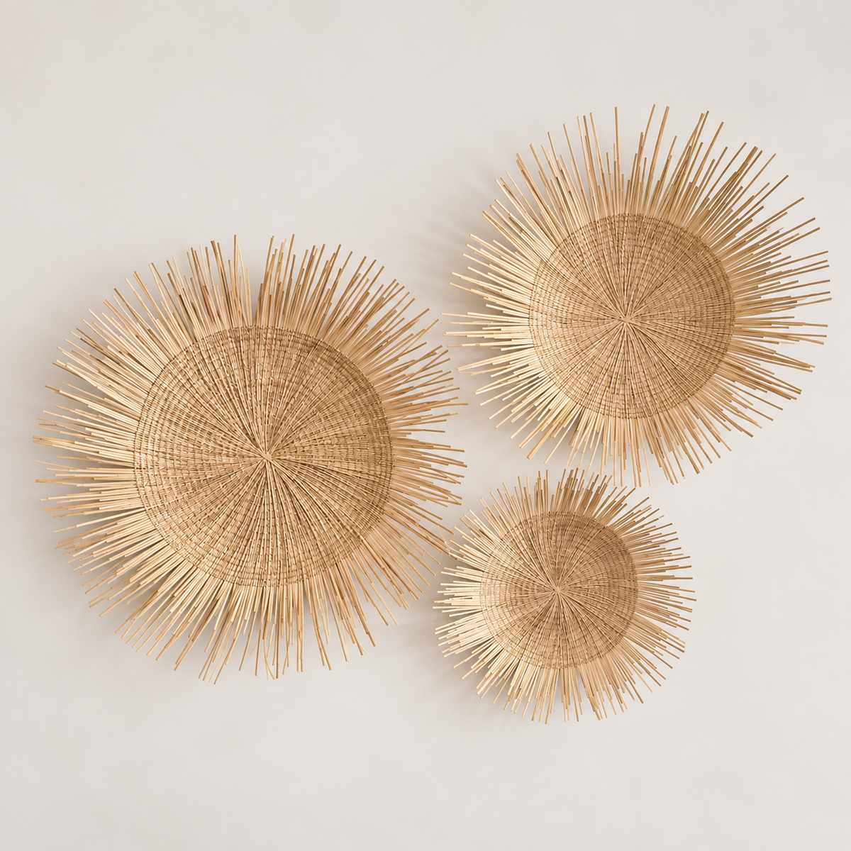 Mbare Wall Accents Sunburst Palm Wall Hanging