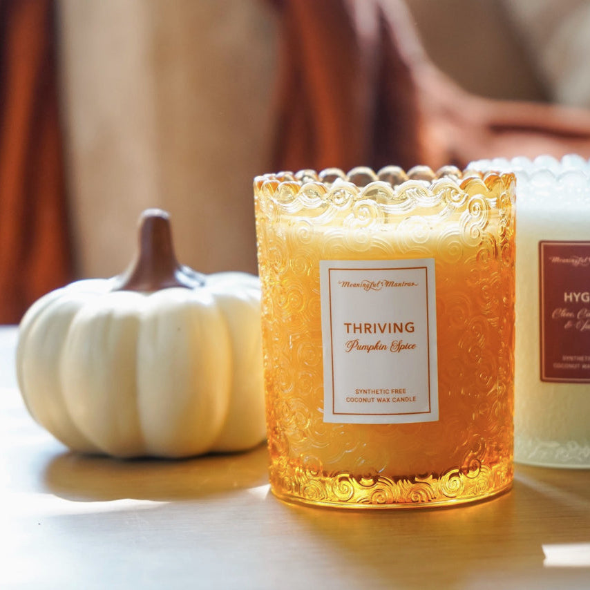 Meaningful Mantras Candles Pumpkin Spice Essential Oil Candle