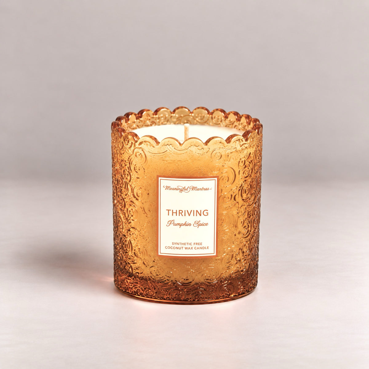 Meaningful Mantras Candles Pumpkin Spice Essential Oil Candle