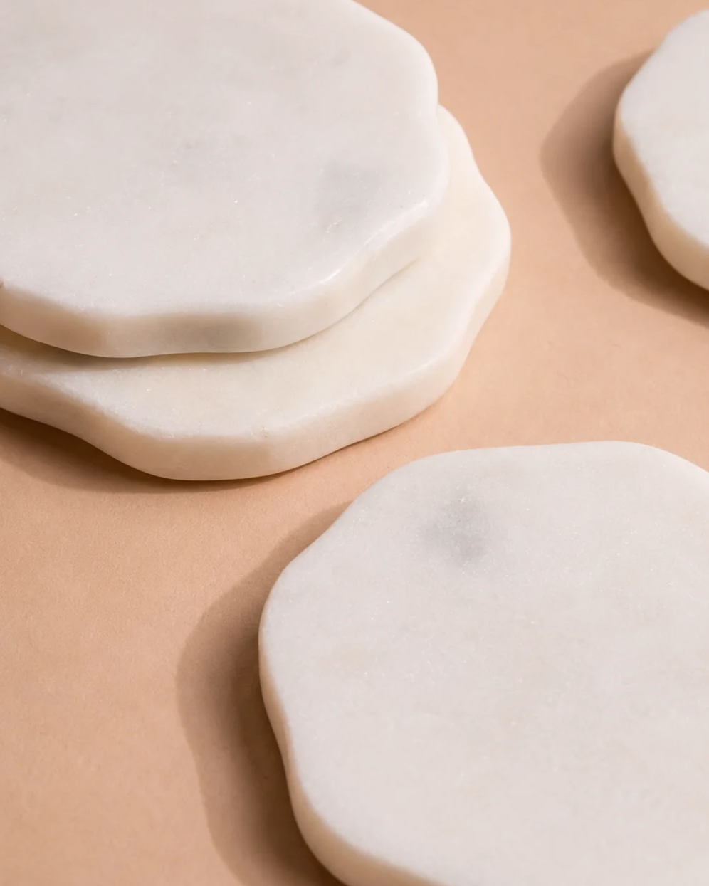 Meso Goods Coasters Flor Marble Coasters - Set of 4