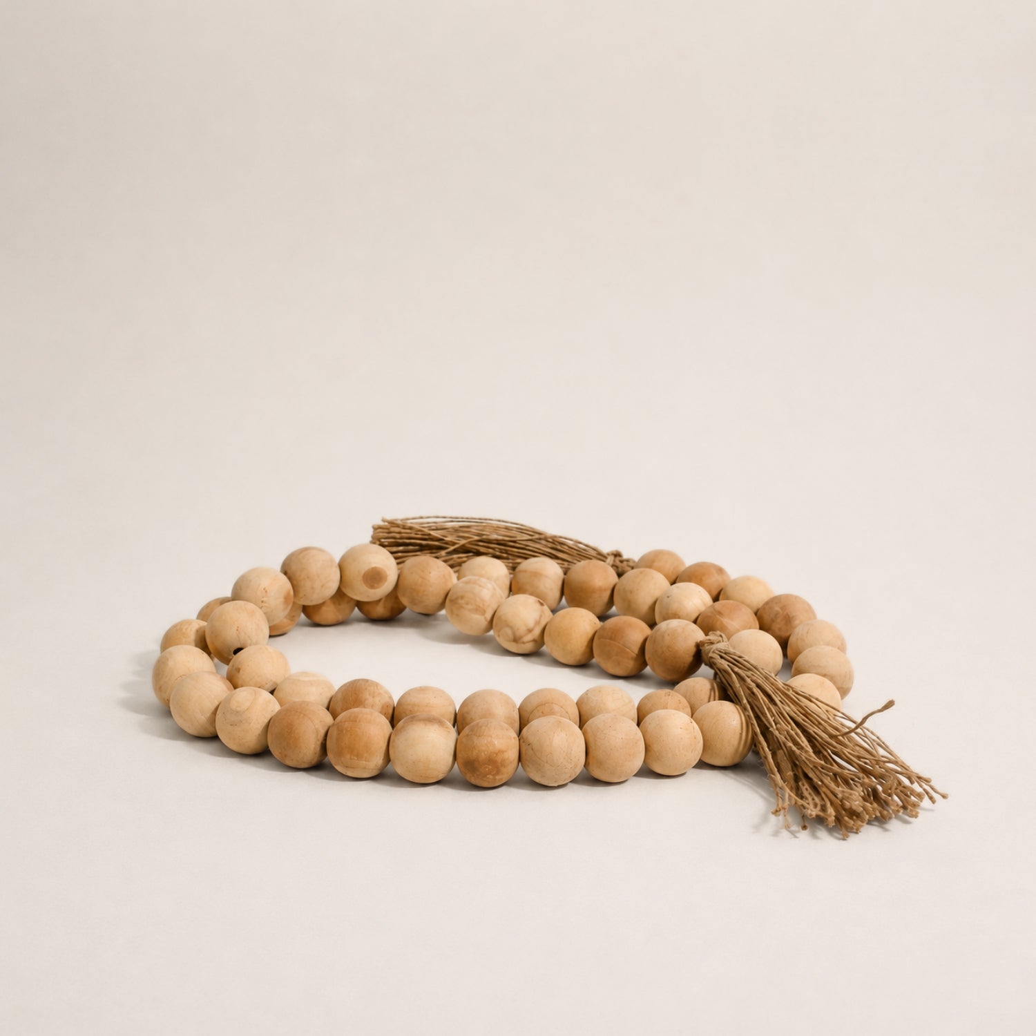 Osmos Studio Decorative Objects Artisan Wood Bead Garland